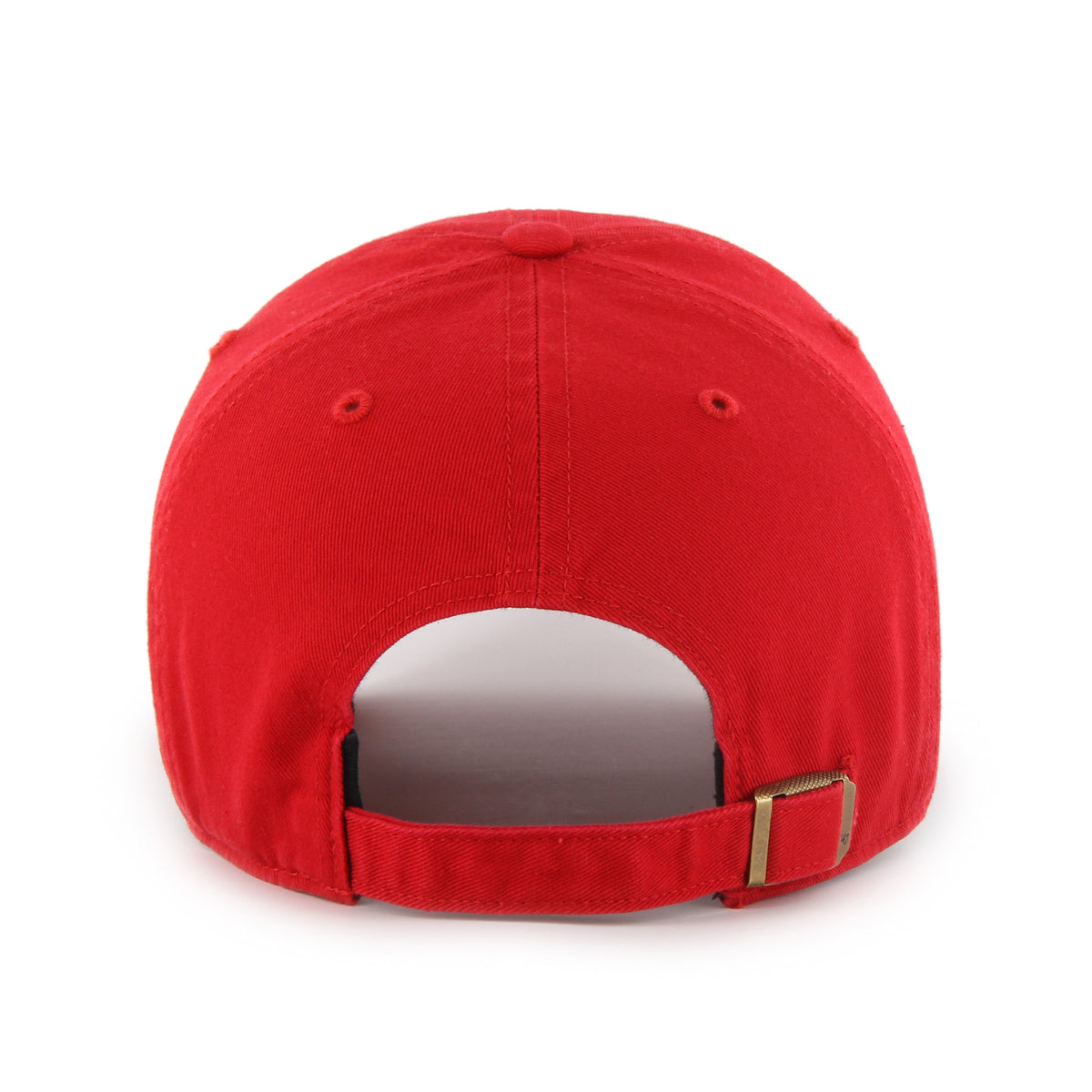 Red Cornhuskers '47 Clean Up Hat, Curved Bill, Strapback - Nebraska Cornhuskers