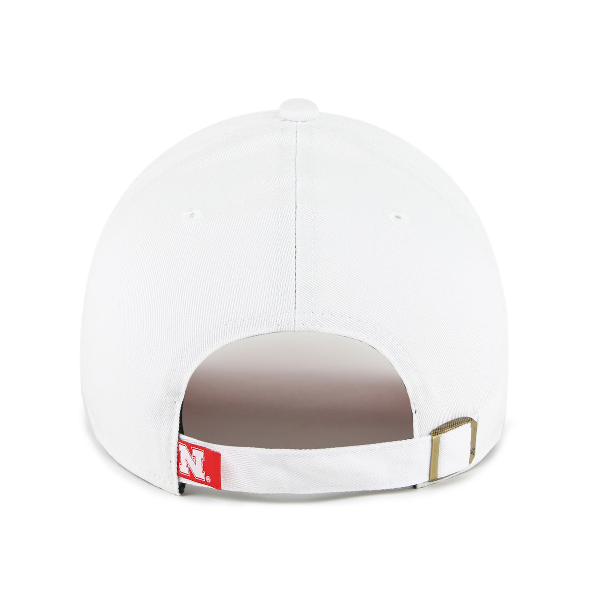 Women's White Nebraska '47 Clean Up Hat, Curved Bill, Strapback - Nebraska Cornhuskers