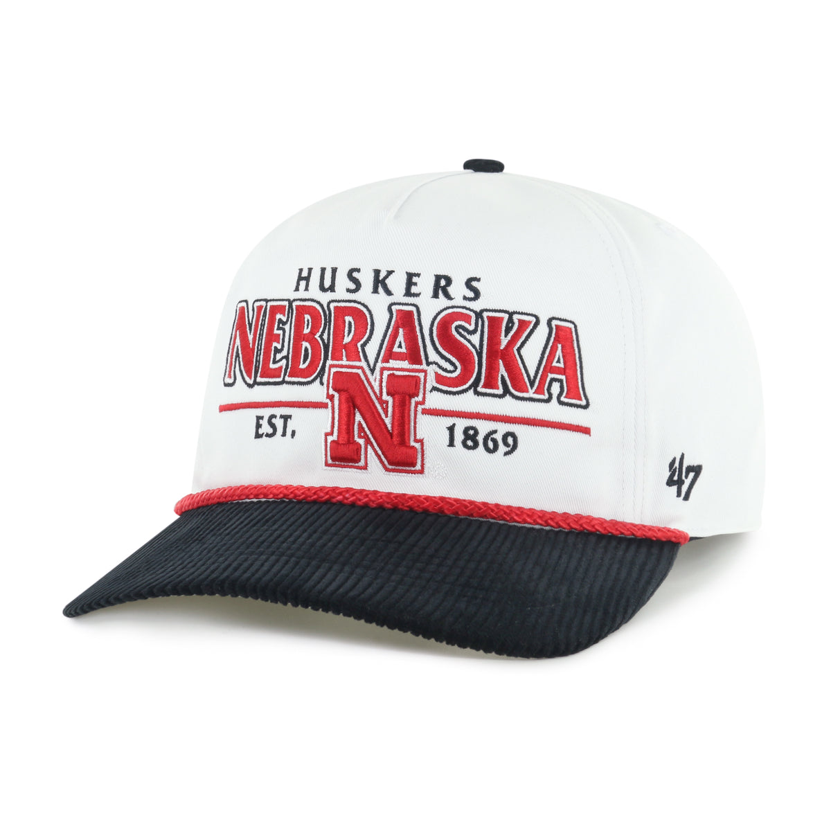 Corduroy '47 Hitch Hat, Pre-Curved Bill, Snapback - Nebraska Cornhuskers