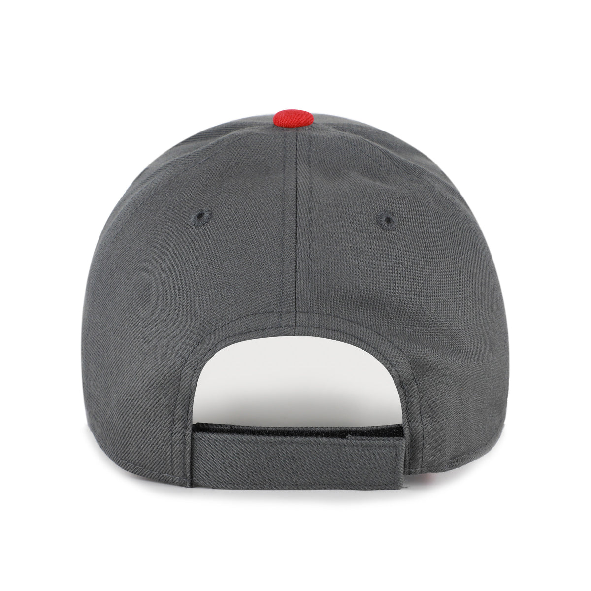 Charcoal Split Block '47 Mvp Hat, Curved Bill, Velcro - Nebraska Cornhuskers