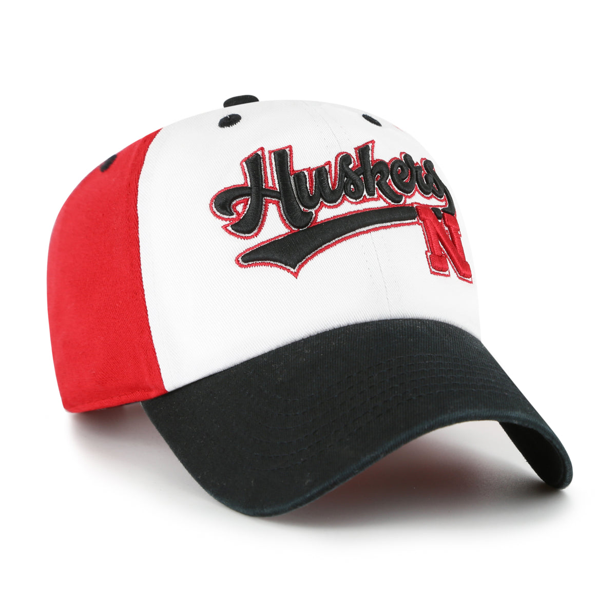 YOUTH '47 Clean Up Baseball Hat, Curved Bill, Strapback - Nebraska Cornhuskers