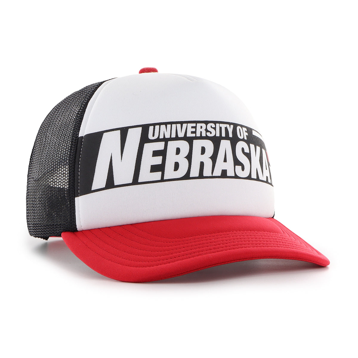 YOUTH '47 Trucker Foam Hat, Pre-Curved Bill, Snapback - Nebraska Cornhuskers