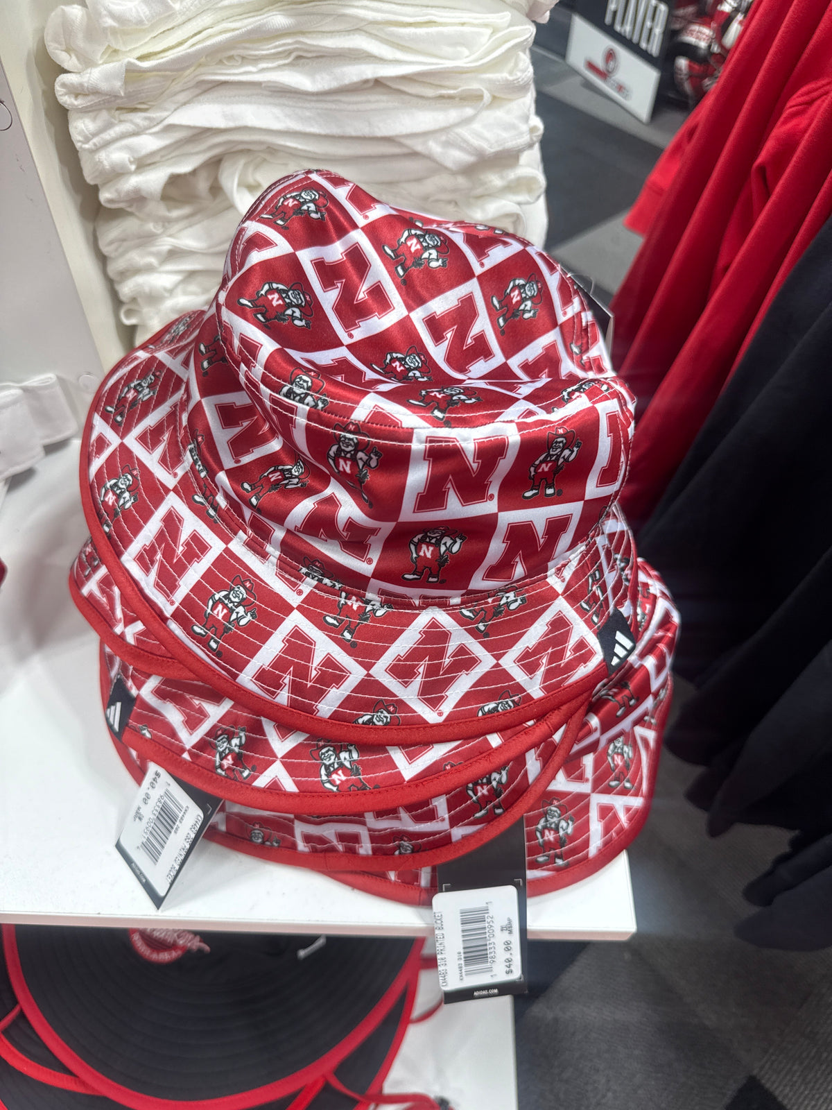 Adidas Reversible Printed Bucket Hat - Nebraska Cornhuskers