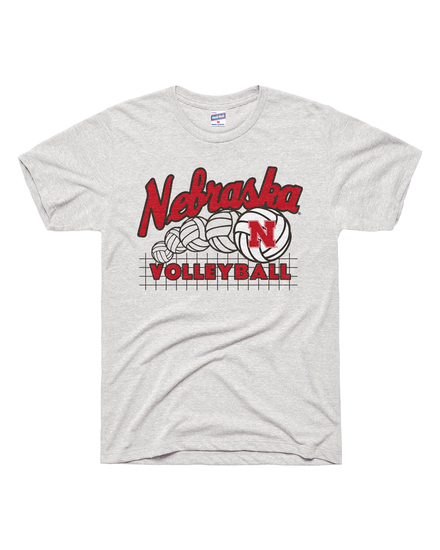 Volleyball Ash Tee - Nebraska Cornhuskers