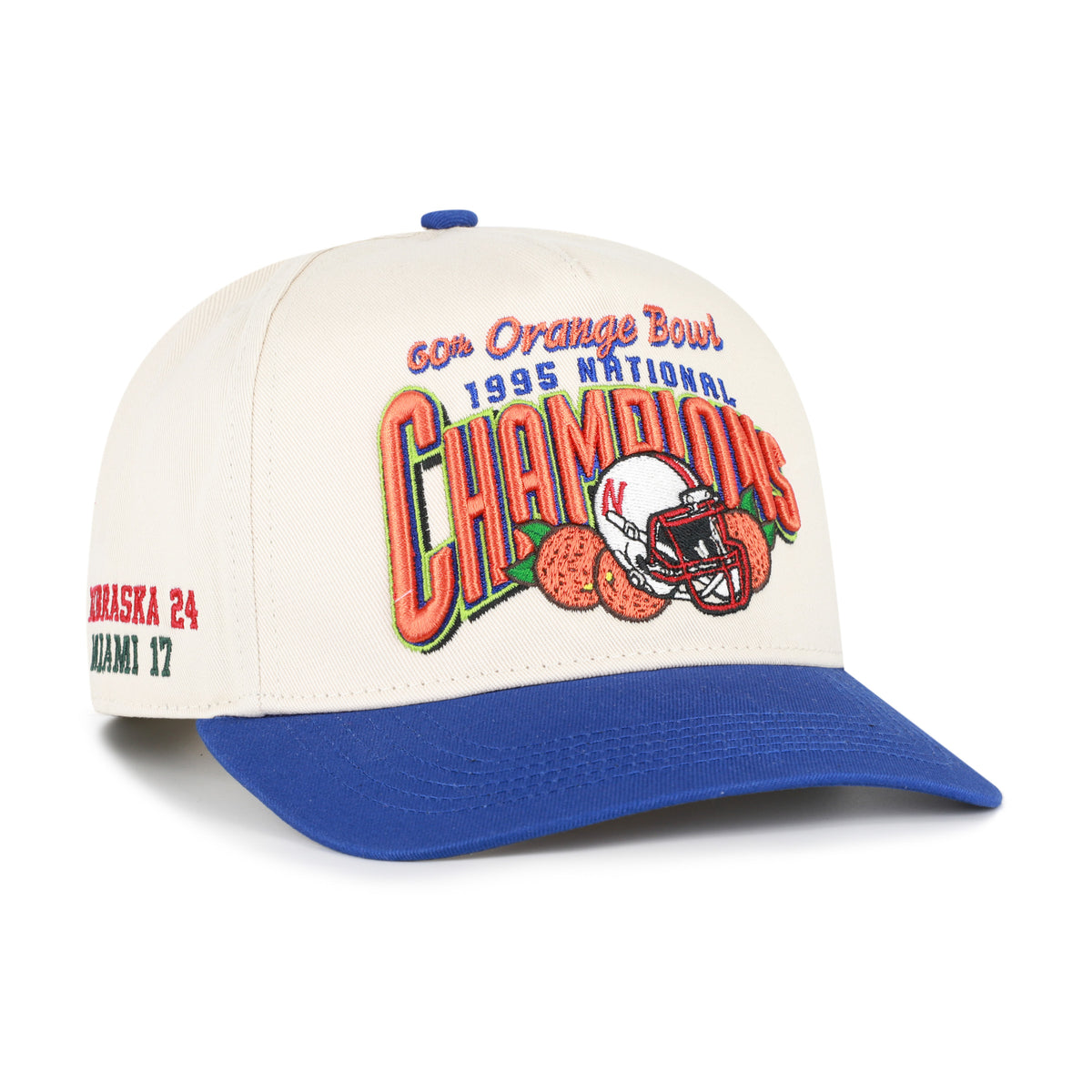 Retro Orange Bowl National Champions '47 Hitch Hat, Pre-Curved Bill, Snapback - Nebraska Cornhuskers