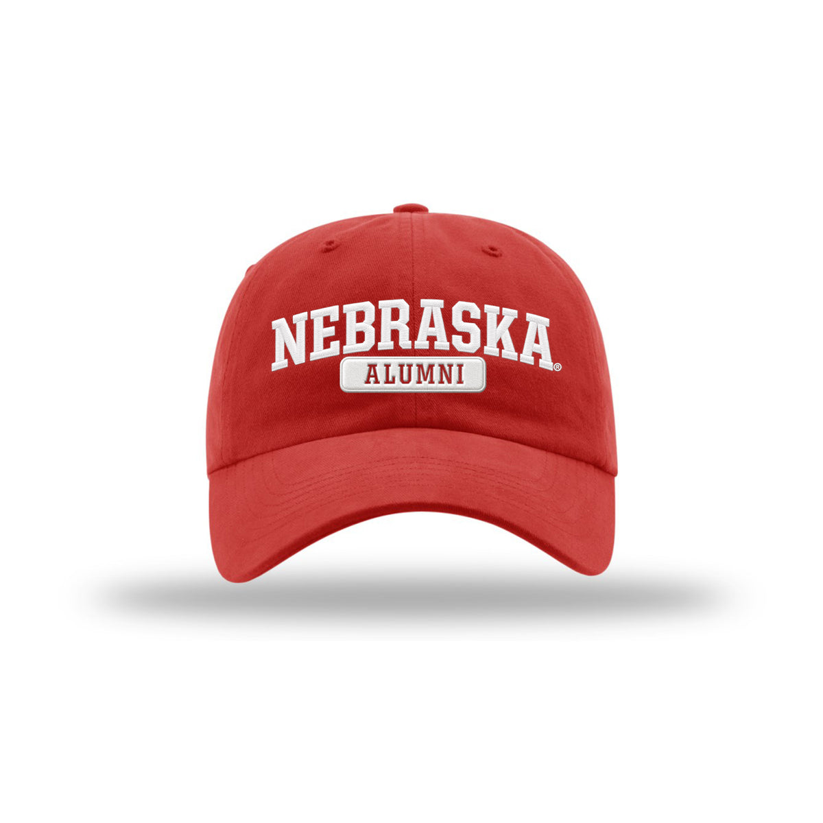 Classic Nebraska Alumni Red Hat, Curved Bill, Strapback - Nebraska Cornhuskers