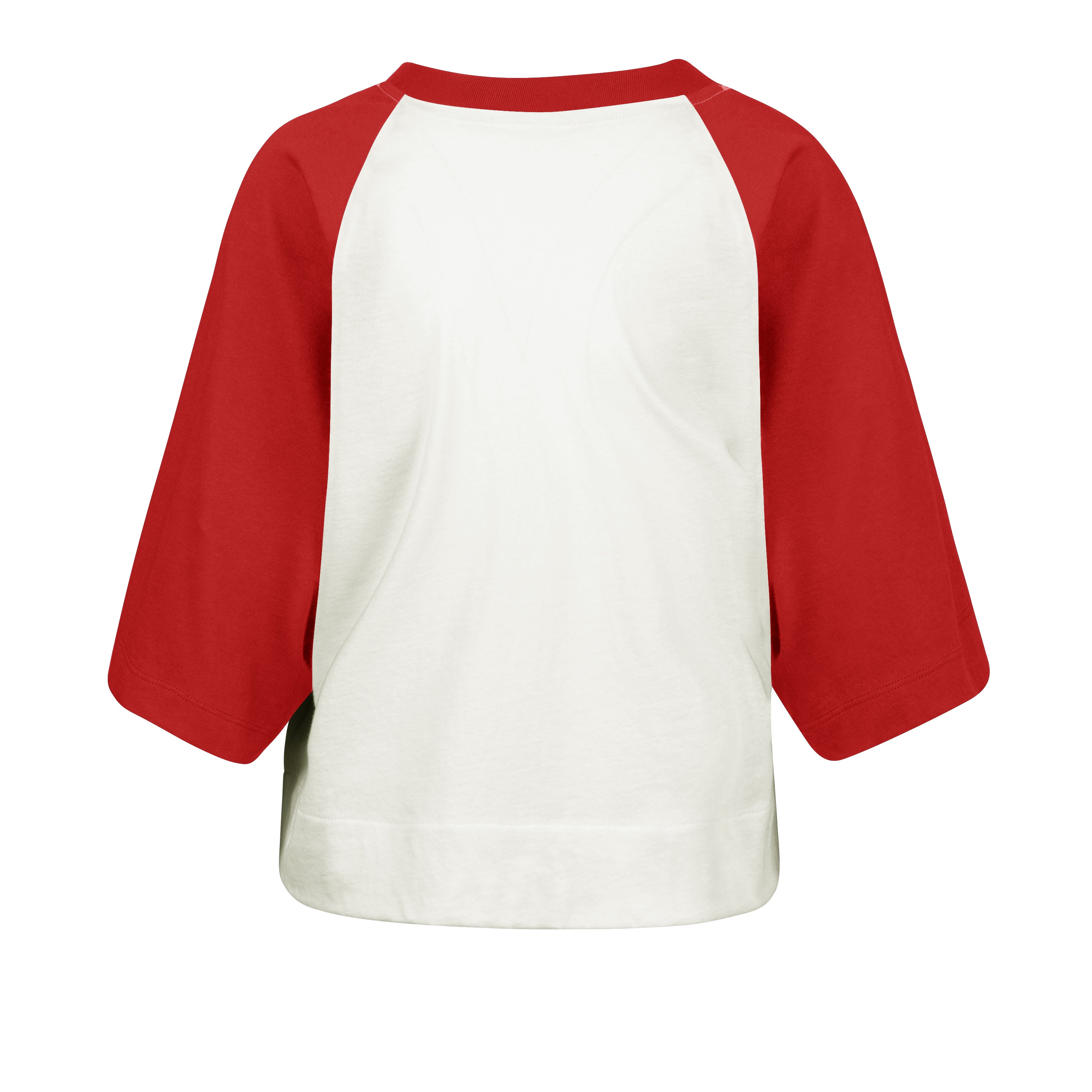 Vintage Sandstone Infield Shift Raglan Cropped Tee - Nebraska Cornhuskers
