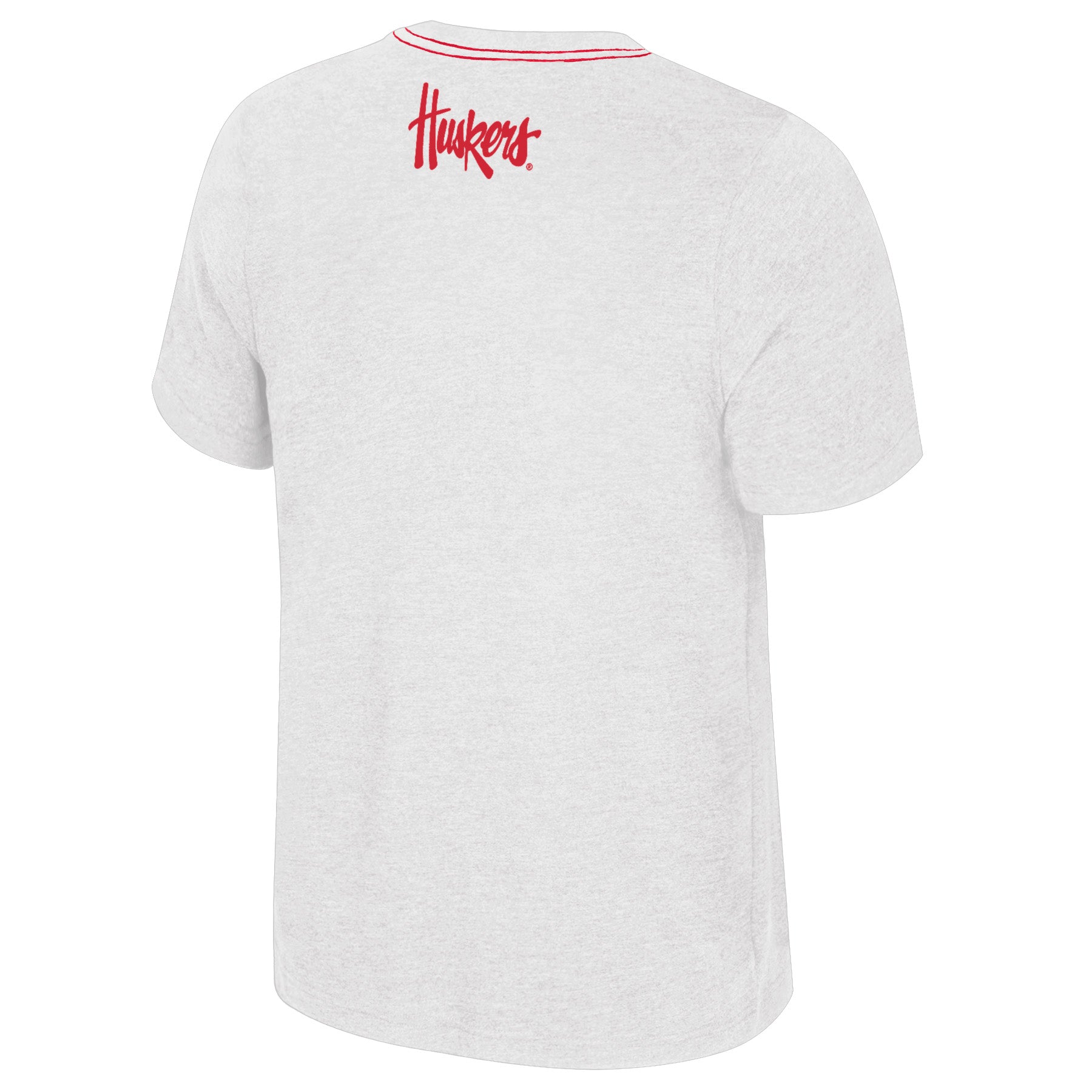 Carmy Short Sleeve Tee in White - Nebraska Cornhuskers