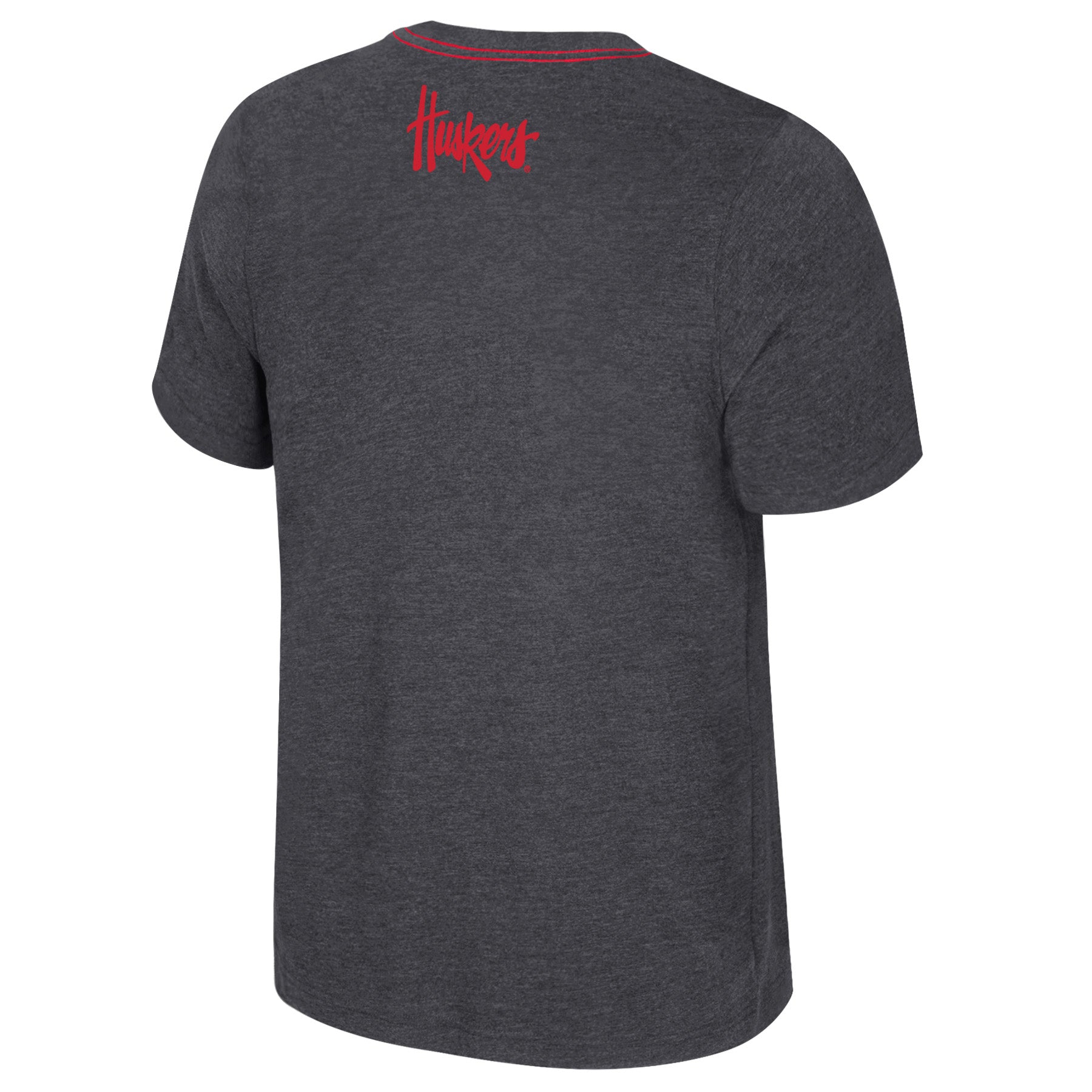 Carmy Volleyball Short Sleeve Tee in Charcoal - Nebraska Cornhuskers