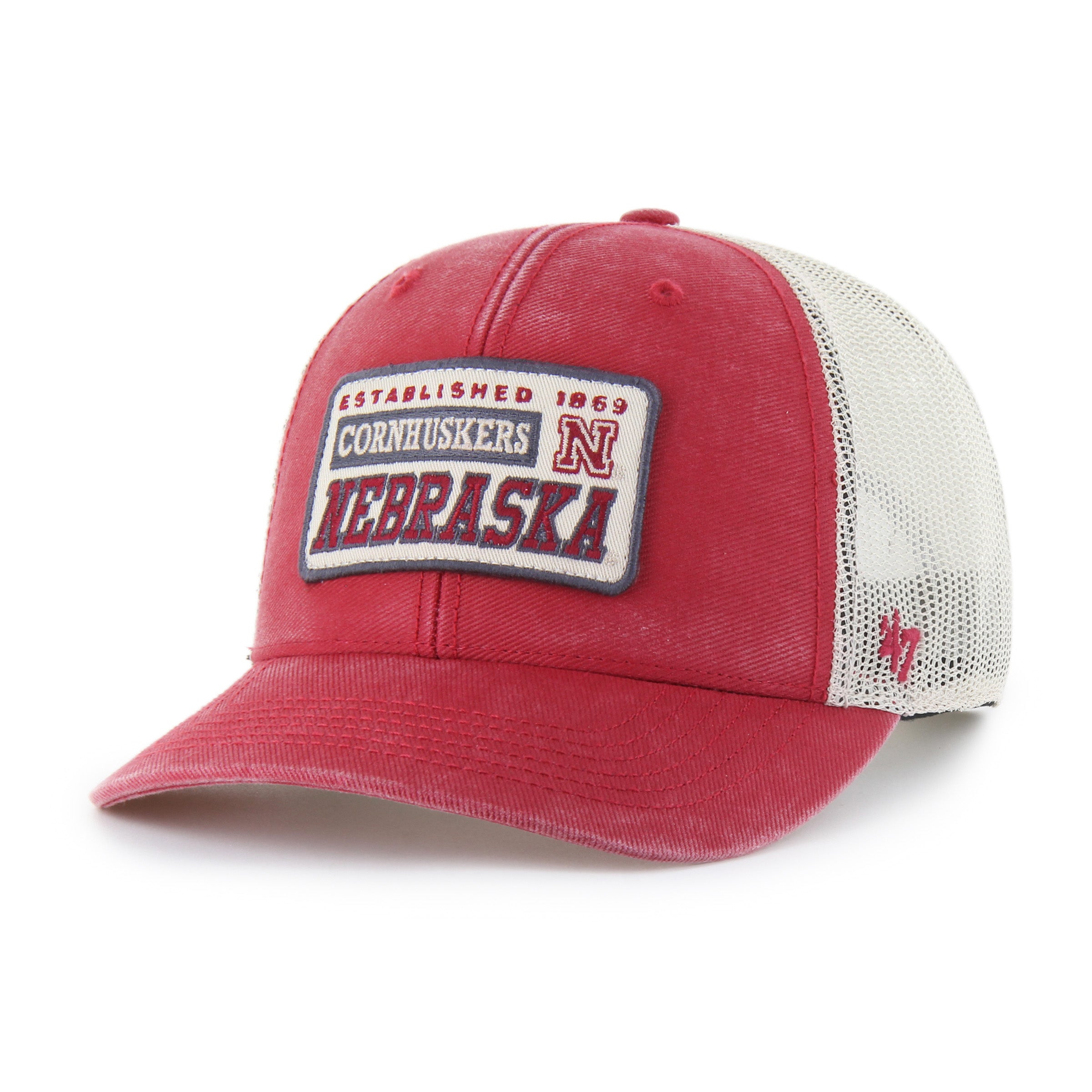 Cayenne Canteen '47 Trucker Hat, Curved Bill, Snapback - Nebraska Cornhuskers
