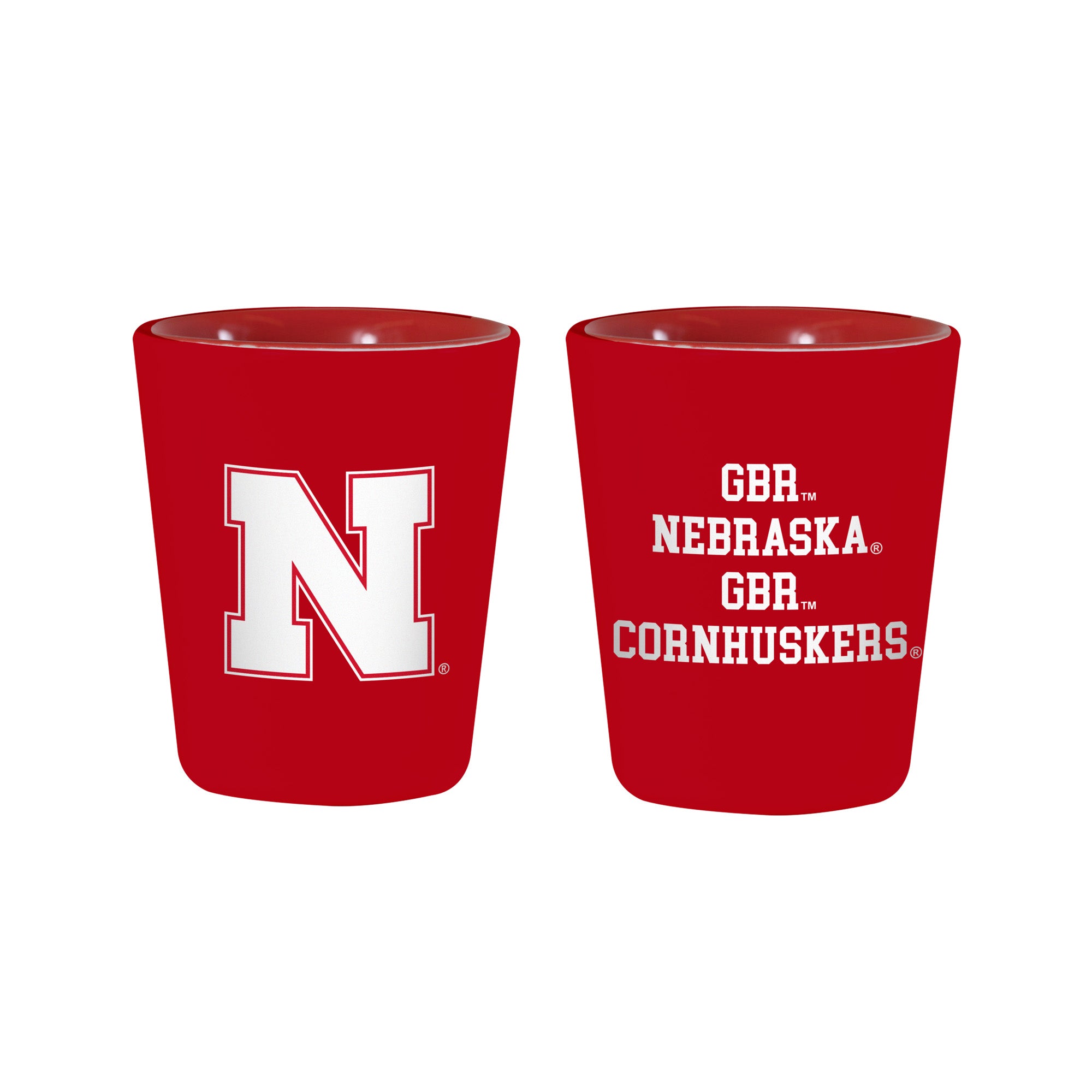 Ceramic Vivid-Color Shot Glass Red - Nebraska Cornhuskers