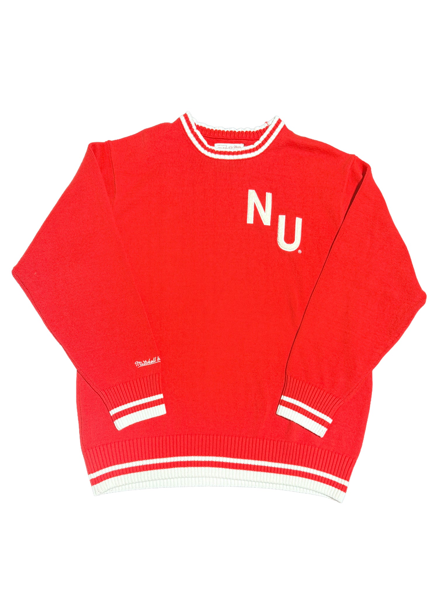 Charlie Hustle Mens NU Red Sweater Nebraska Cornhuskers