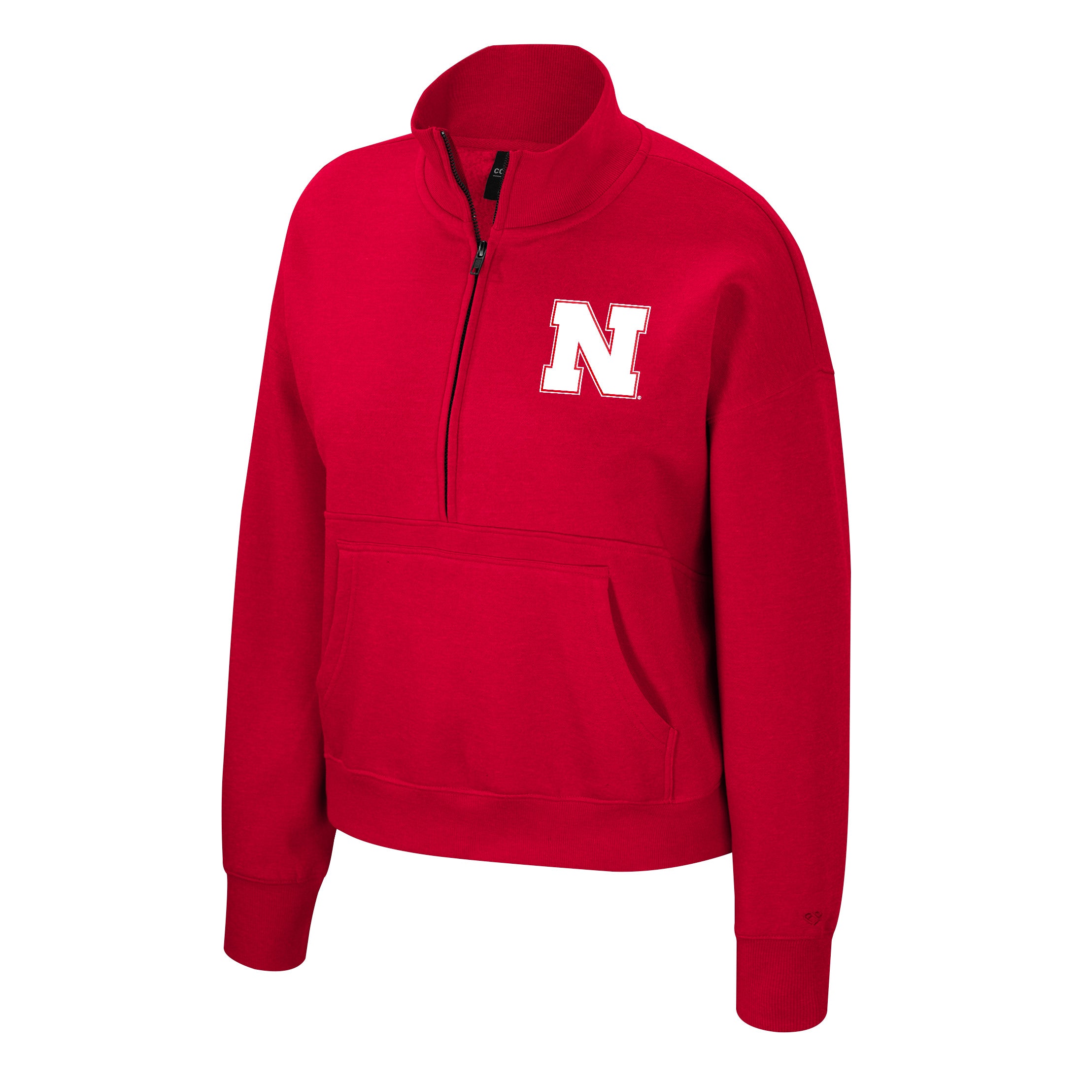 Claire Half Zip Fleece in Red - Nebraska Cornhuskers