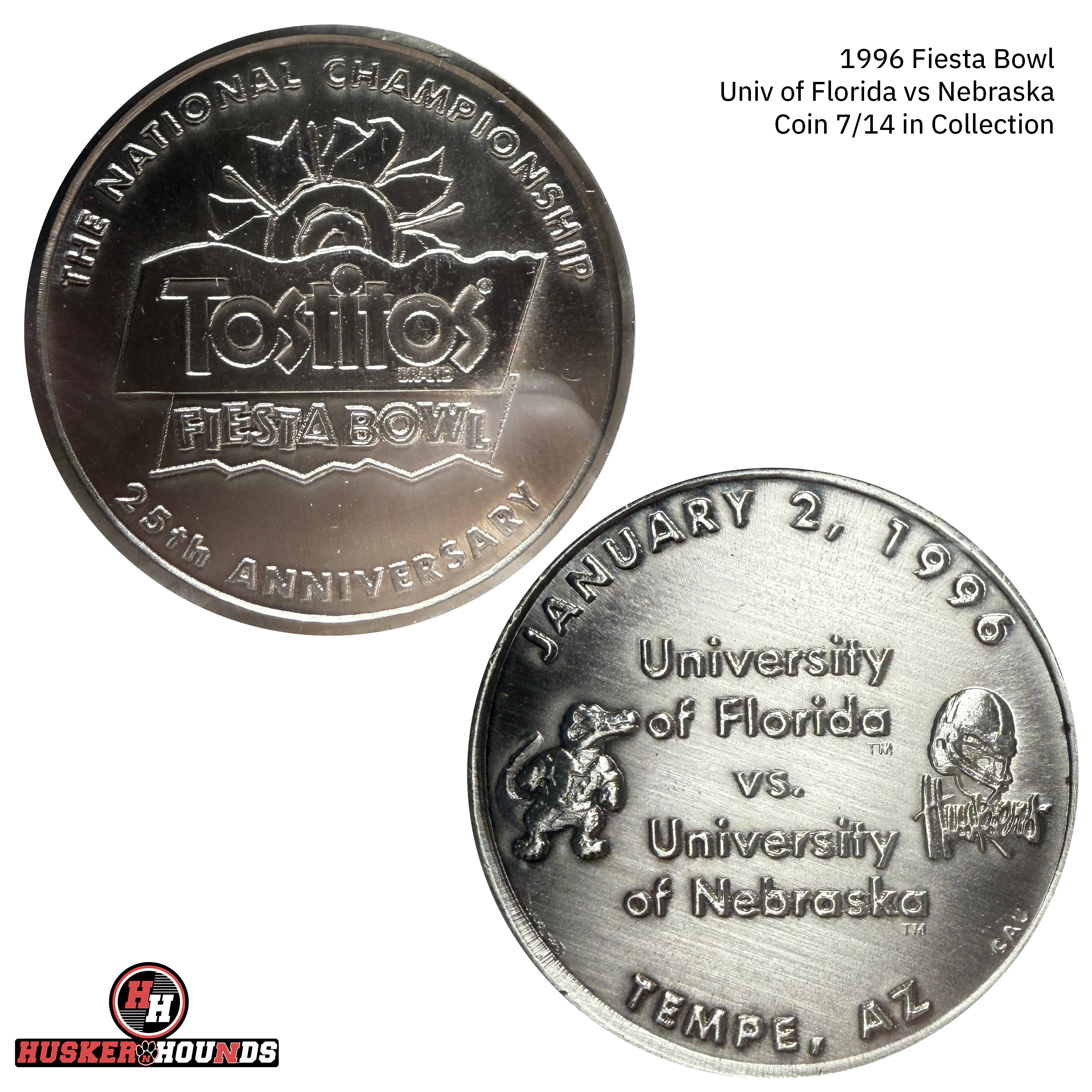 14 Authentic Coin Collection with Case - Nebraska Cornhuskers