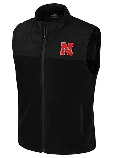 Men's Black Block The Sun Sleeveless Jacket Vest Colosseum Nebraska Cornhuskers