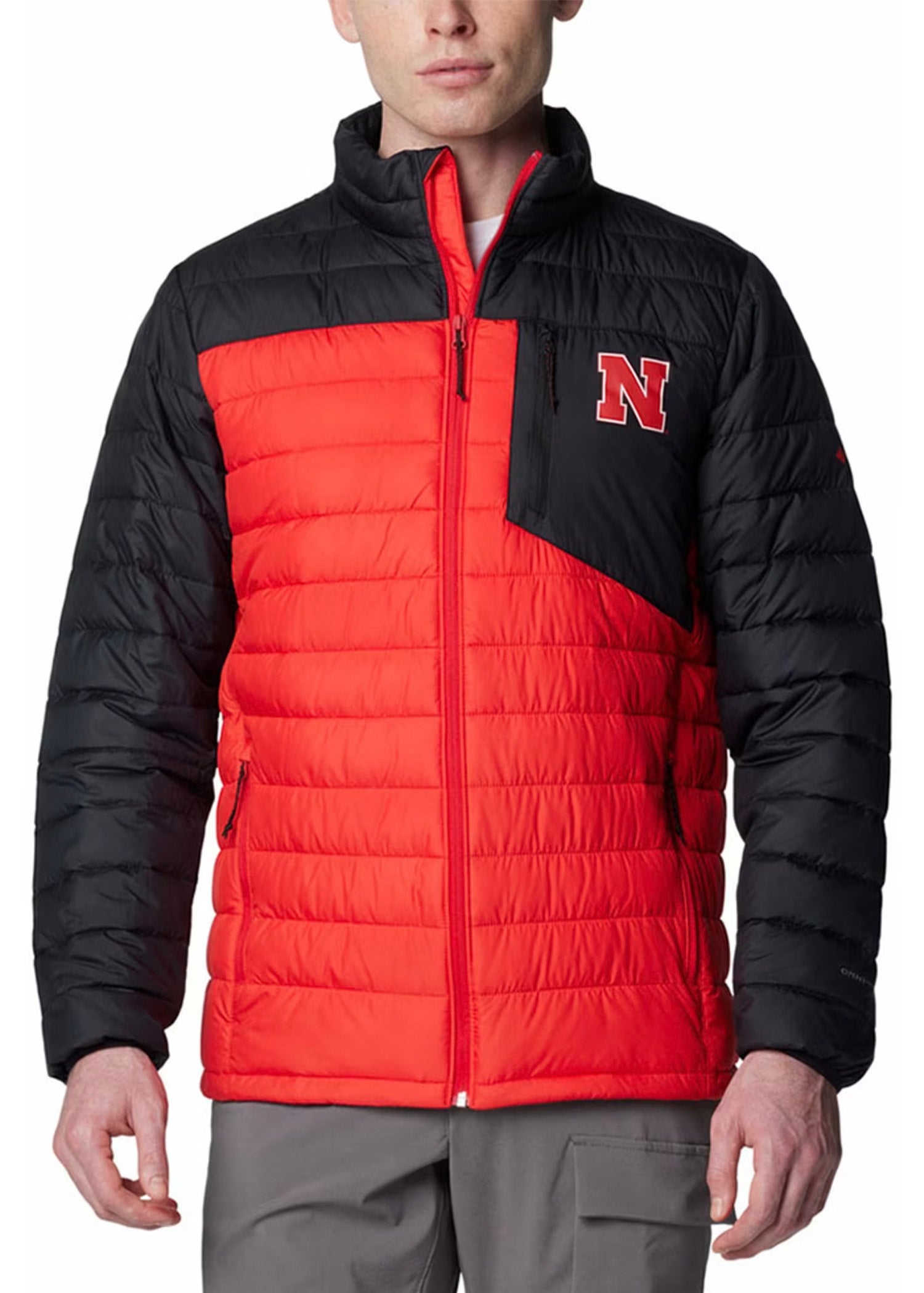 Men's Columbia Omni-HEAT Double Blitz Heavyweight Jacket - Red Nebraska Cornhuskers