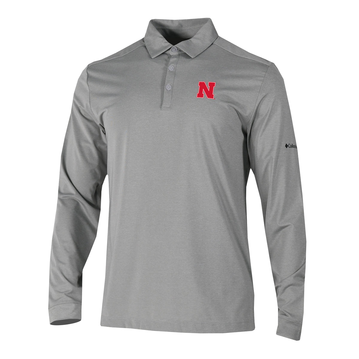 Columbia GOLF Pin High Long Sleeve Polo - Nebraska Cornhuskers