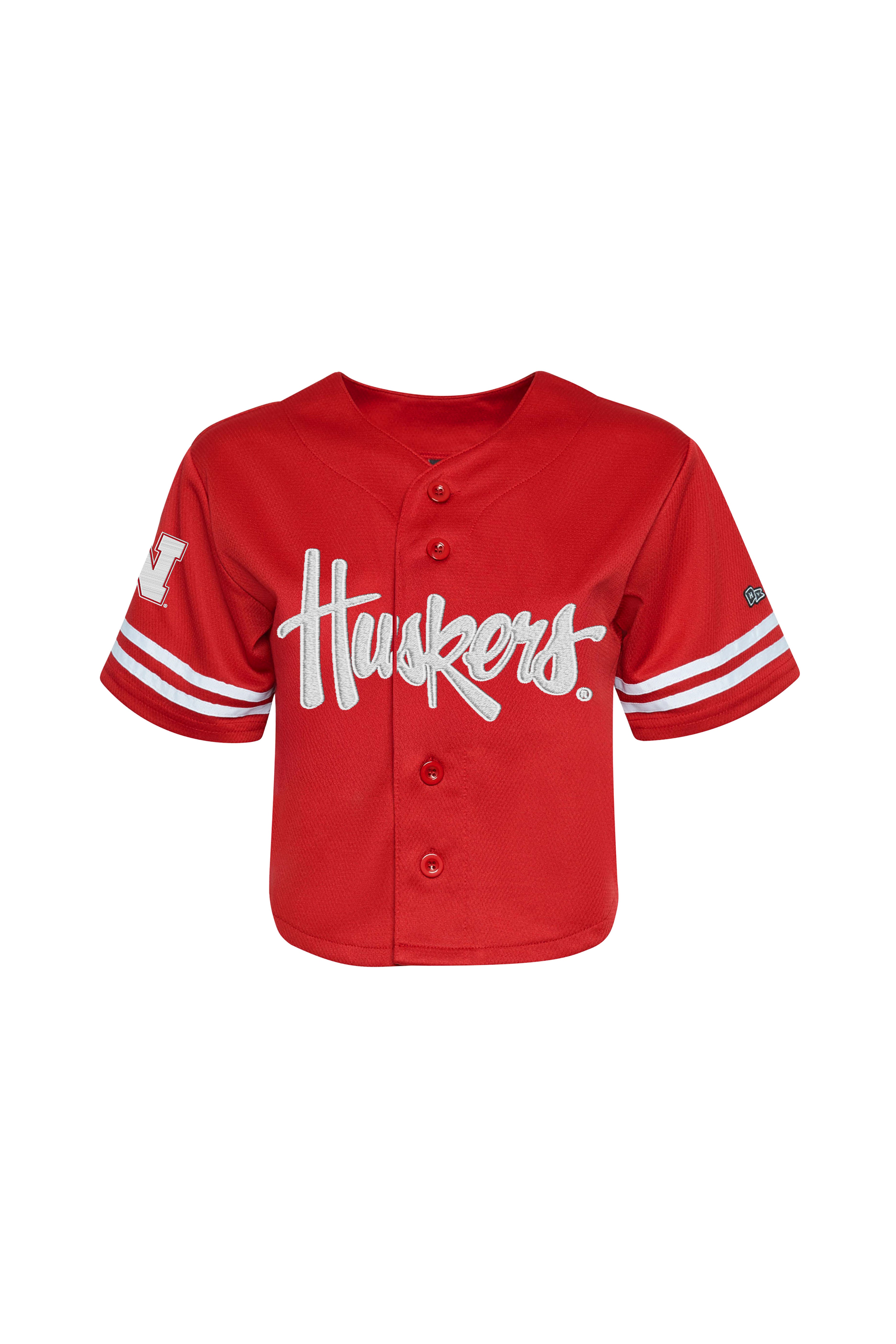 Cropped Jersey by Hype & Vice - Nebraska Cornhuskers