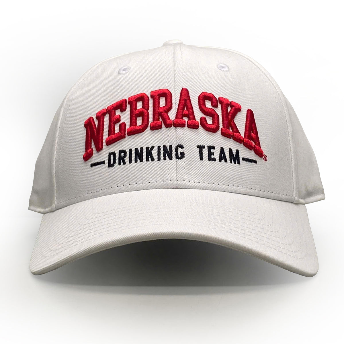 DRINKING TEAM Hat, Curved Bill, Strapback - Nebraska Cornhuskers