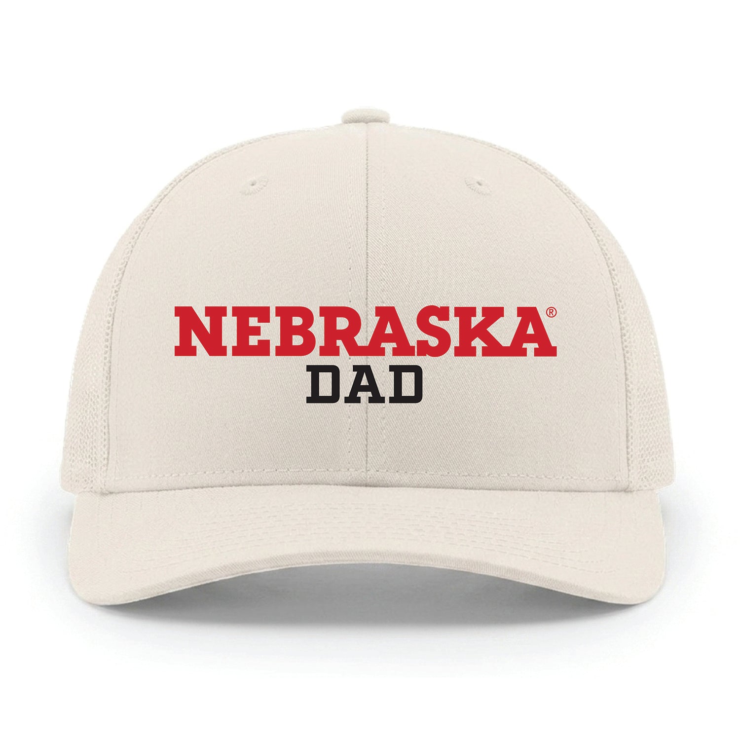 Dad Trucker Hat, Snapback, Curved Bill - Nebraska Cornhuskers