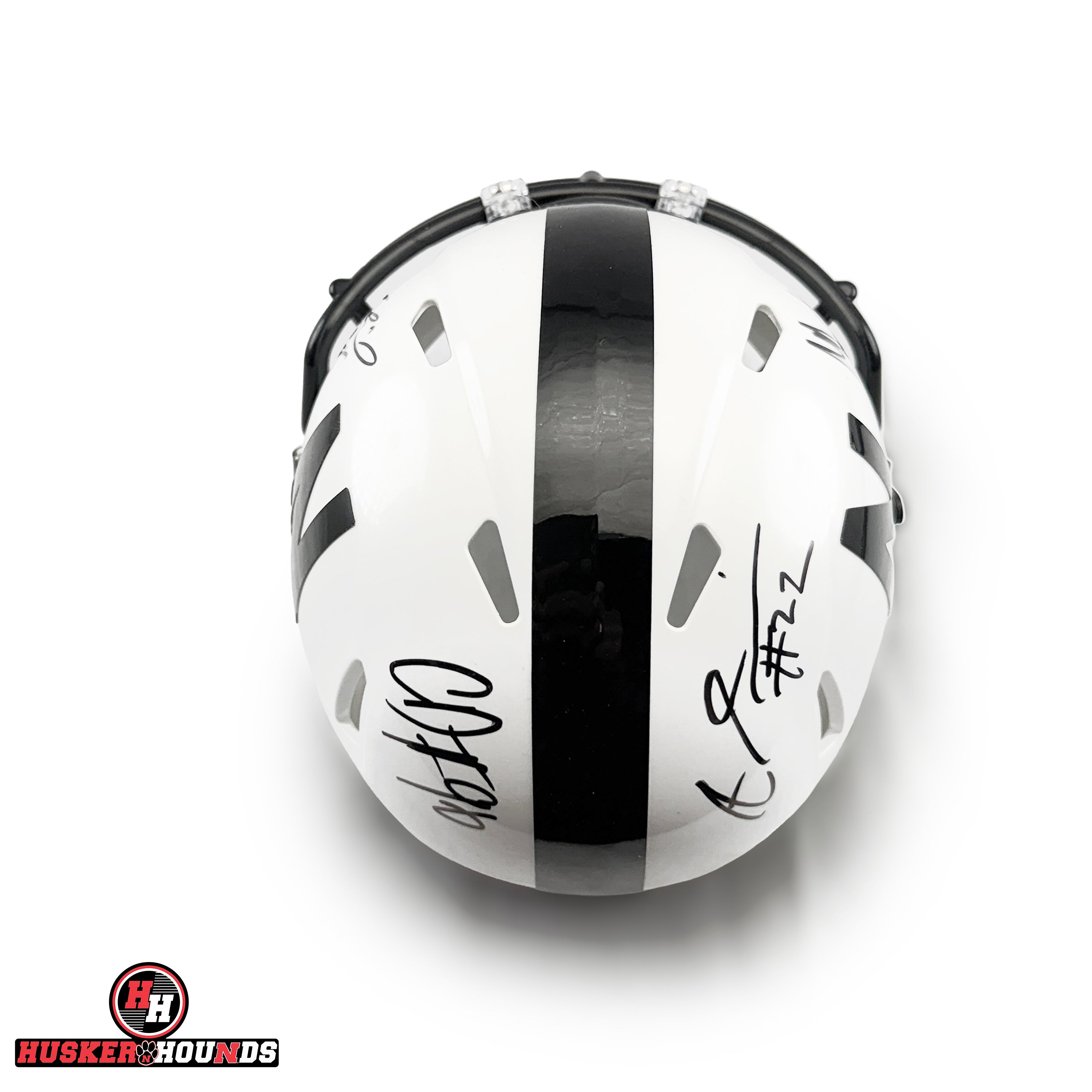 Davis and Barry Autographed Speed Mini Helmet - Nebraska Cornhuskers
