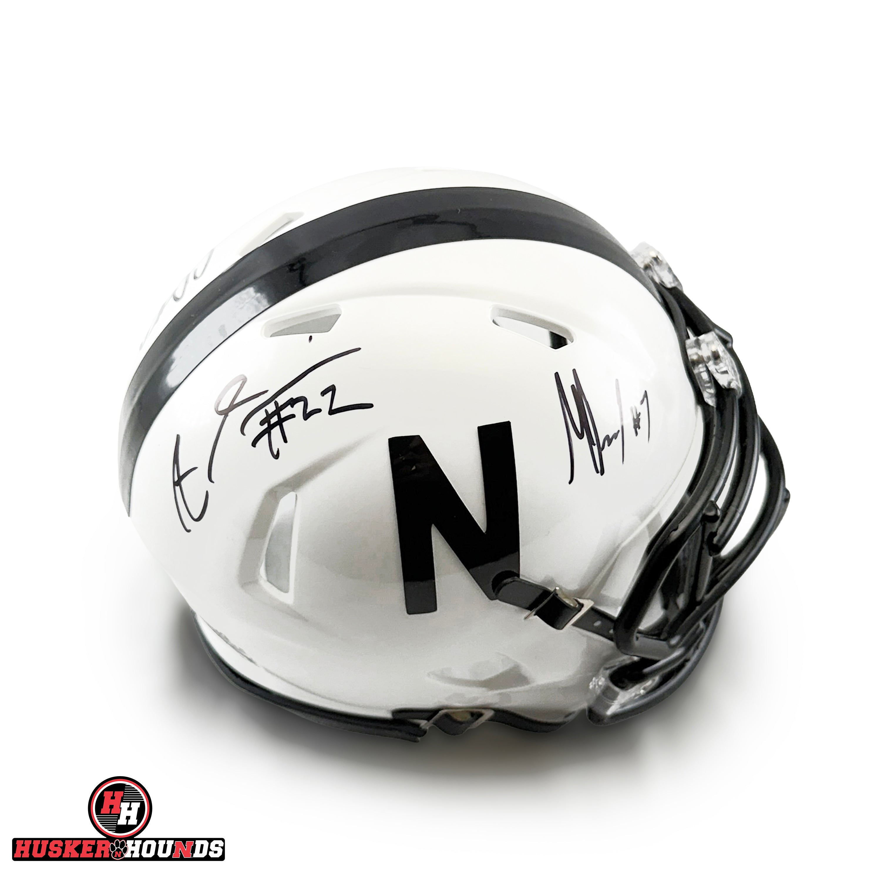 Davis and Barry Autographed Speed Mini Helmet - Nebraska Cornhuskers