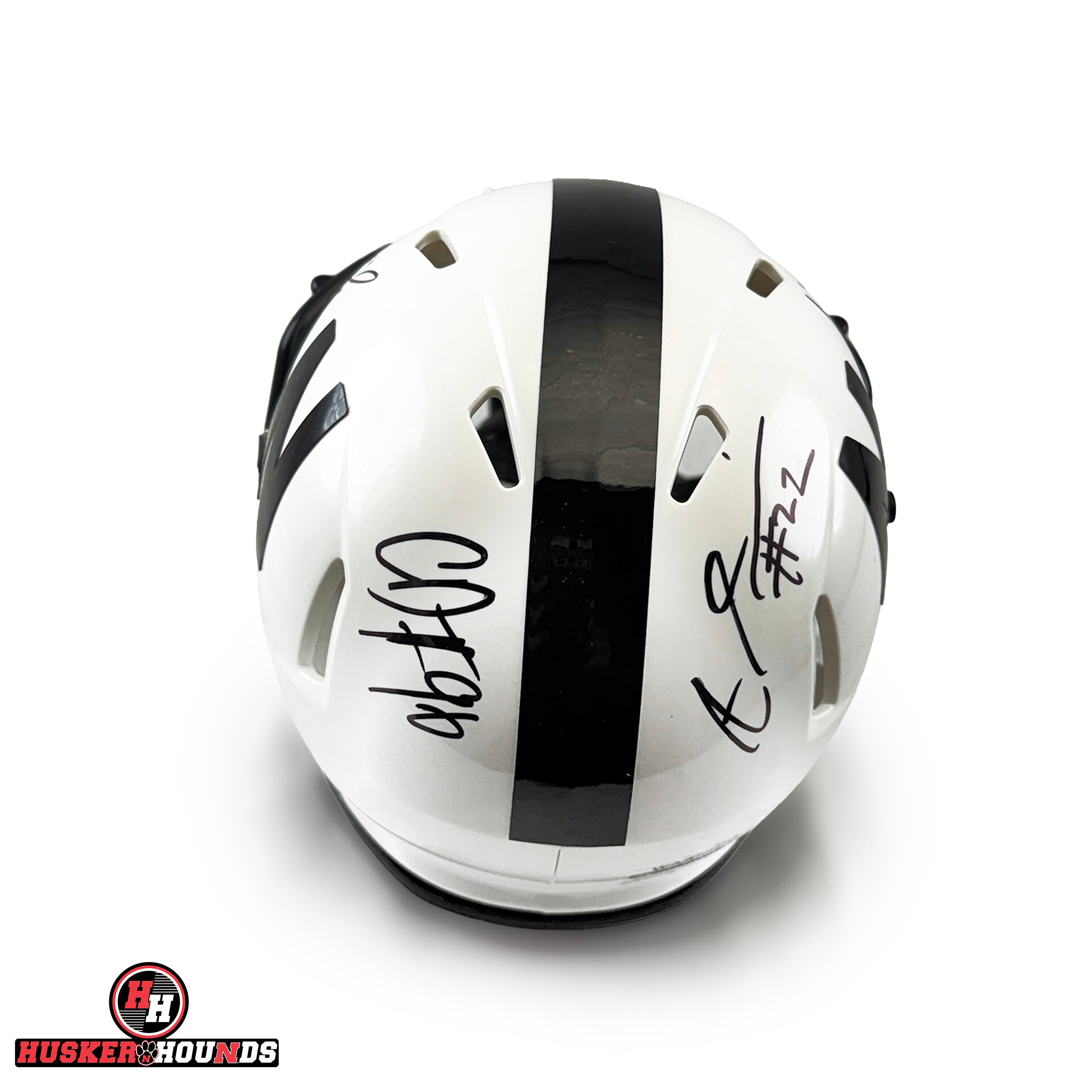 Davis and Barry Autographed Speed Mini Helmet - Nebraska Cornhuskers