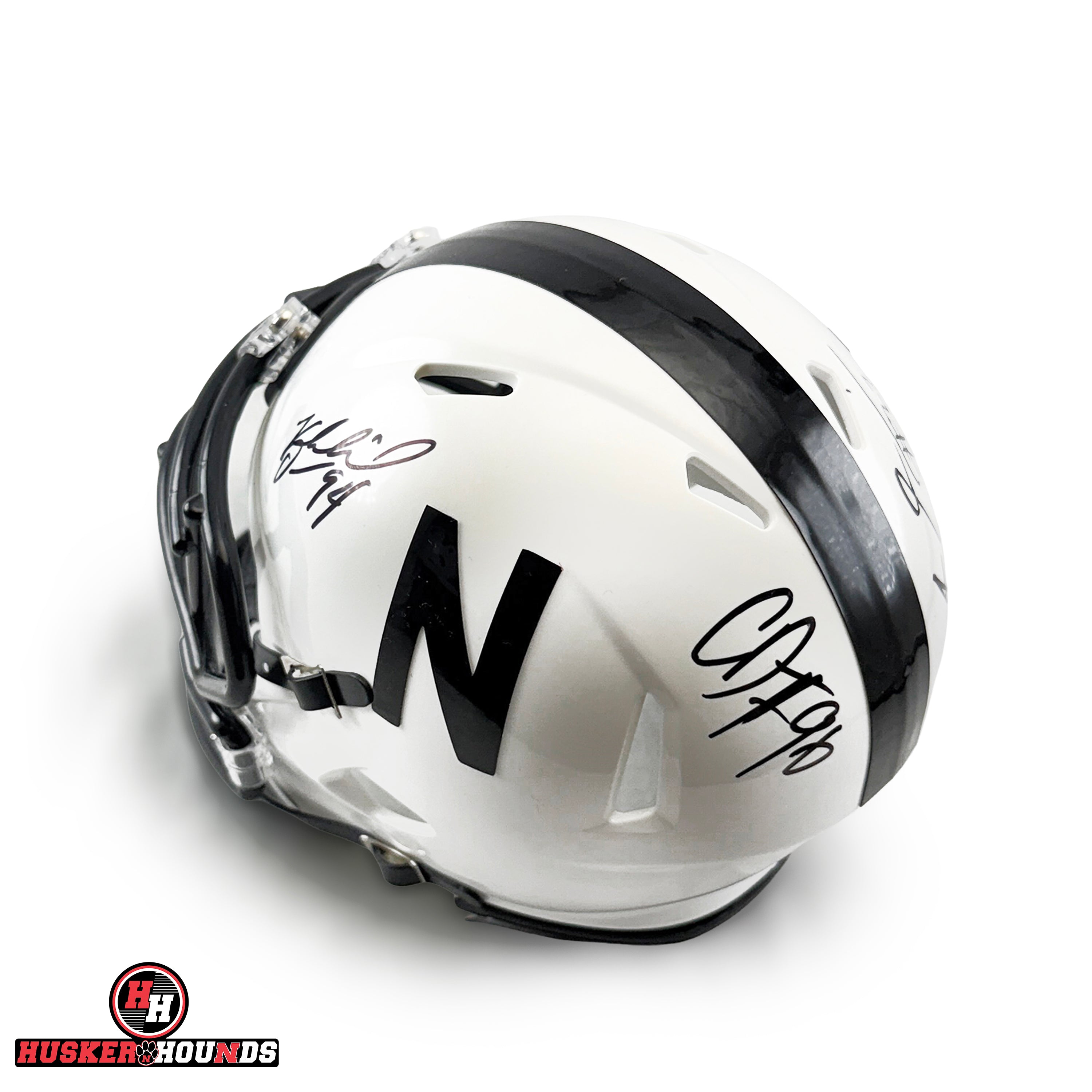 Davis and Barry Autographed Speed Mini Helmet - Nebraska Cornhuskers
