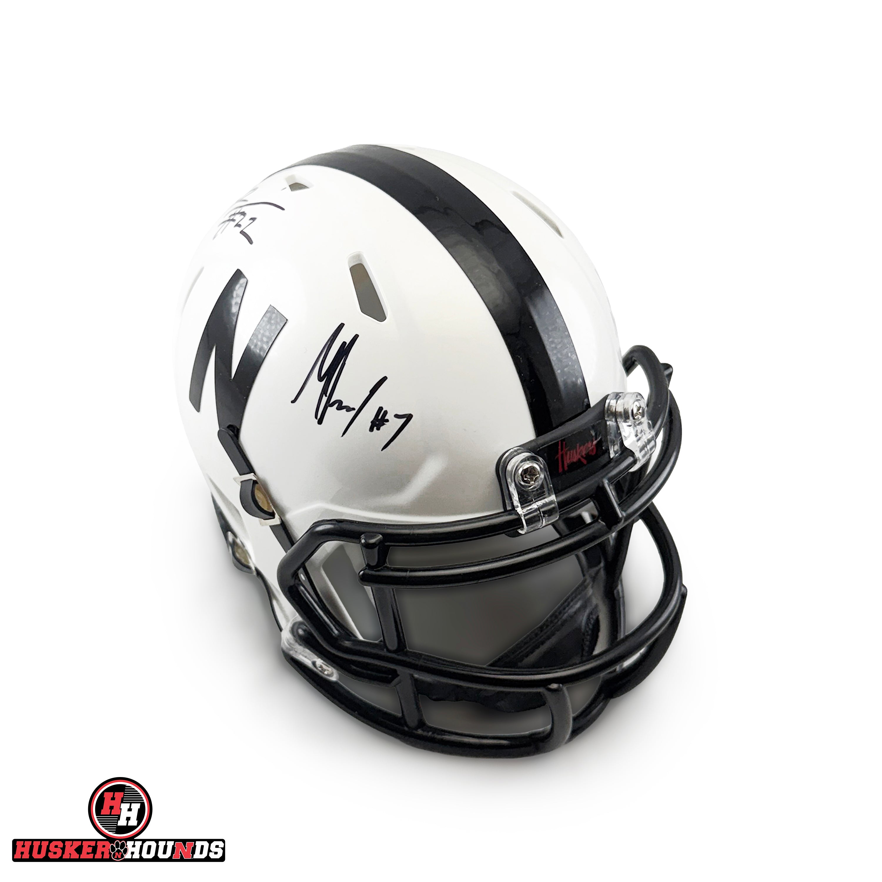 Davis and Barry Autographed Speed Mini Helmet - Nebraska Cornhuskers