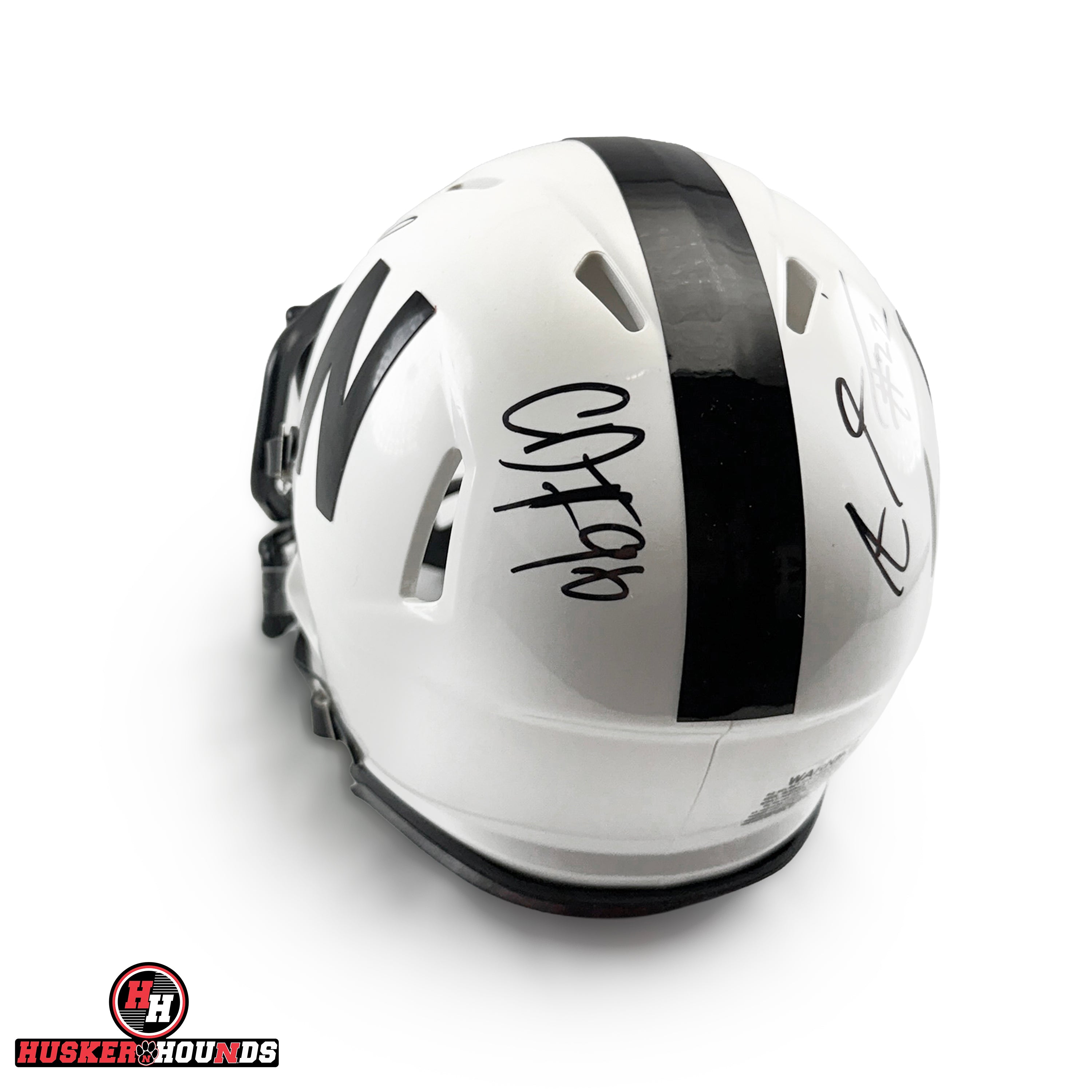 Davis and Barry Autographed Speed Mini Helmet - Nebraska Cornhuskers