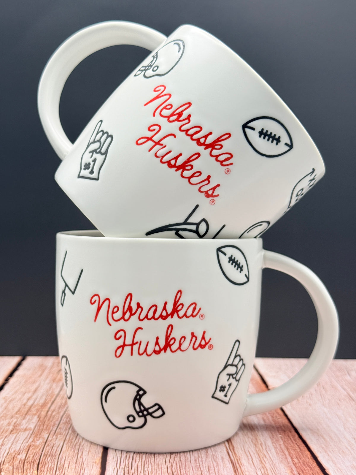 Bubble Sketch Nebraska Cornhuskers Mug