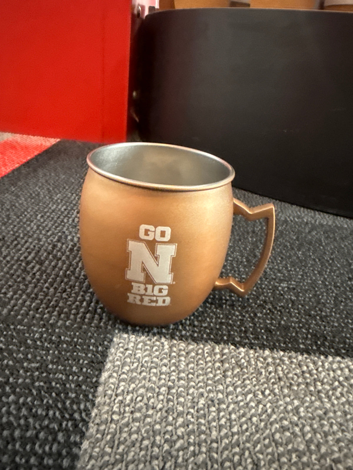 Copper Metal Coffee Mug - Nebraska Cornhuskers