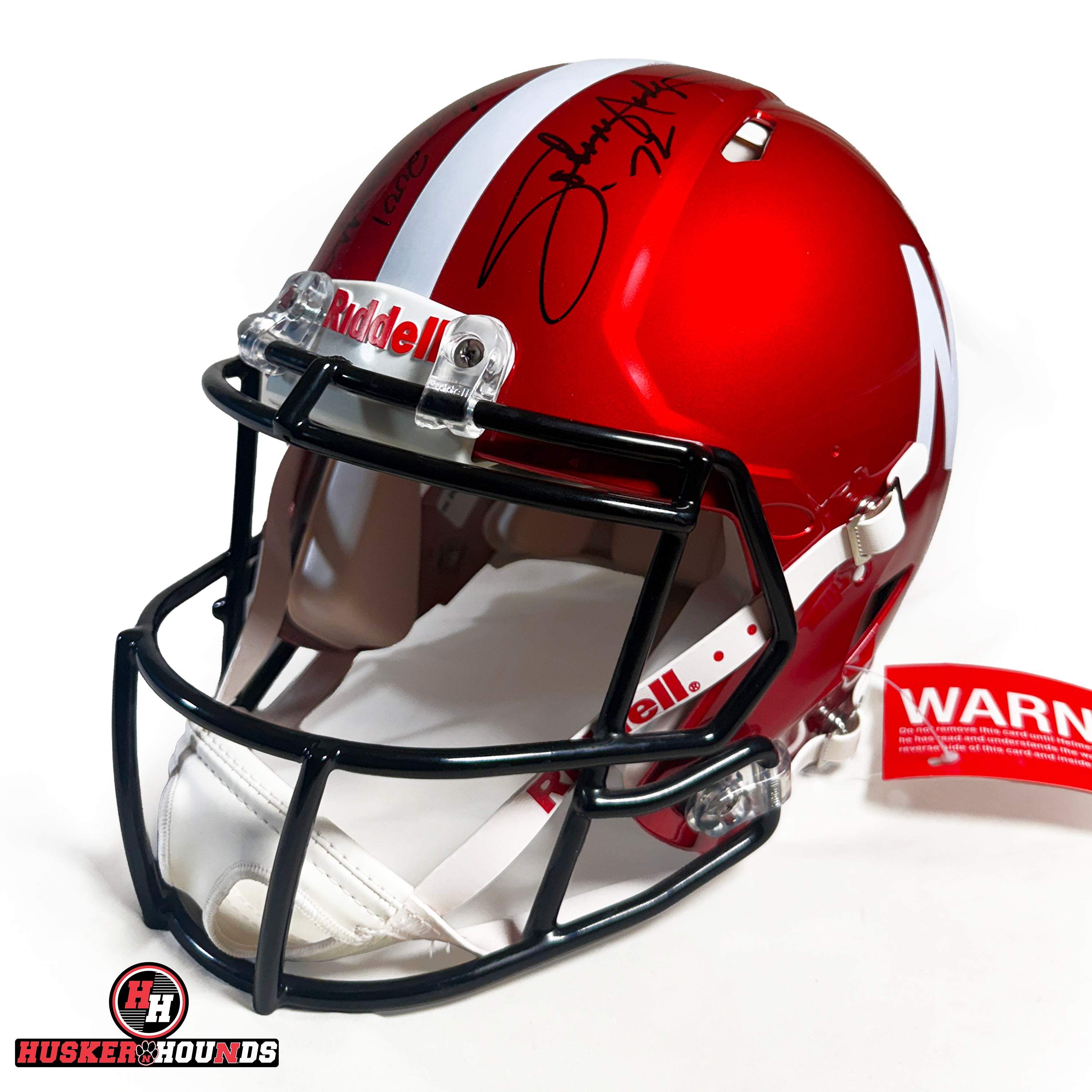 Eric Crouch and Mike Rozier Signed Autographed Full Sized Red Authentic Riddell Helmet (Speed Flex Special) - Nebraska Cornhuskers