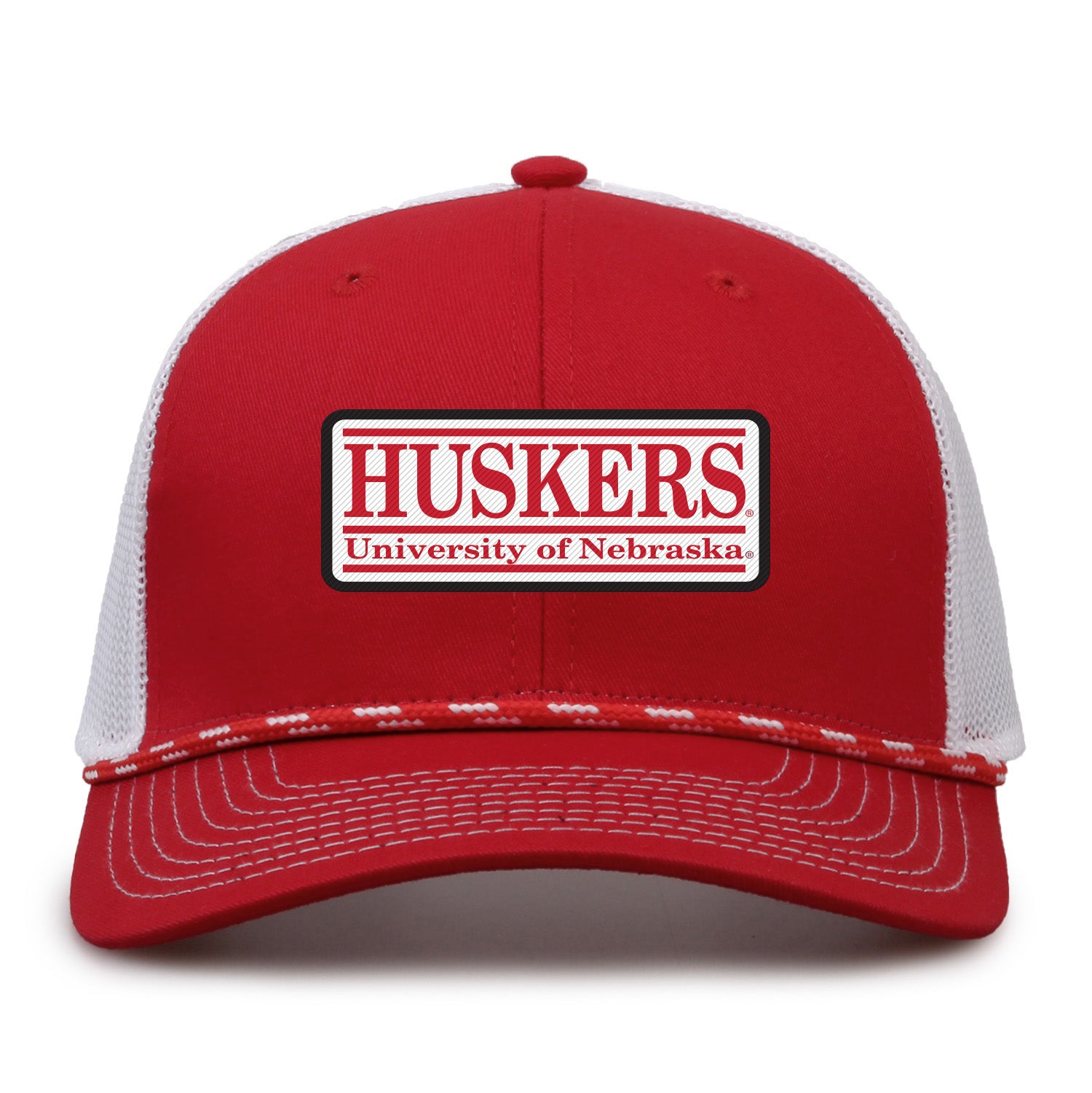 Everyday Trucker with Rope Hat, Curved Bill, Snapback - Nebraska Cornhuskers