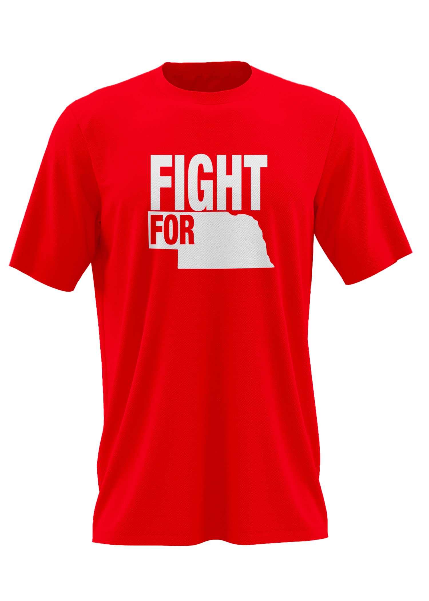 Fight for Nebrasksa Red Tee - Nebraska Cornhuskers