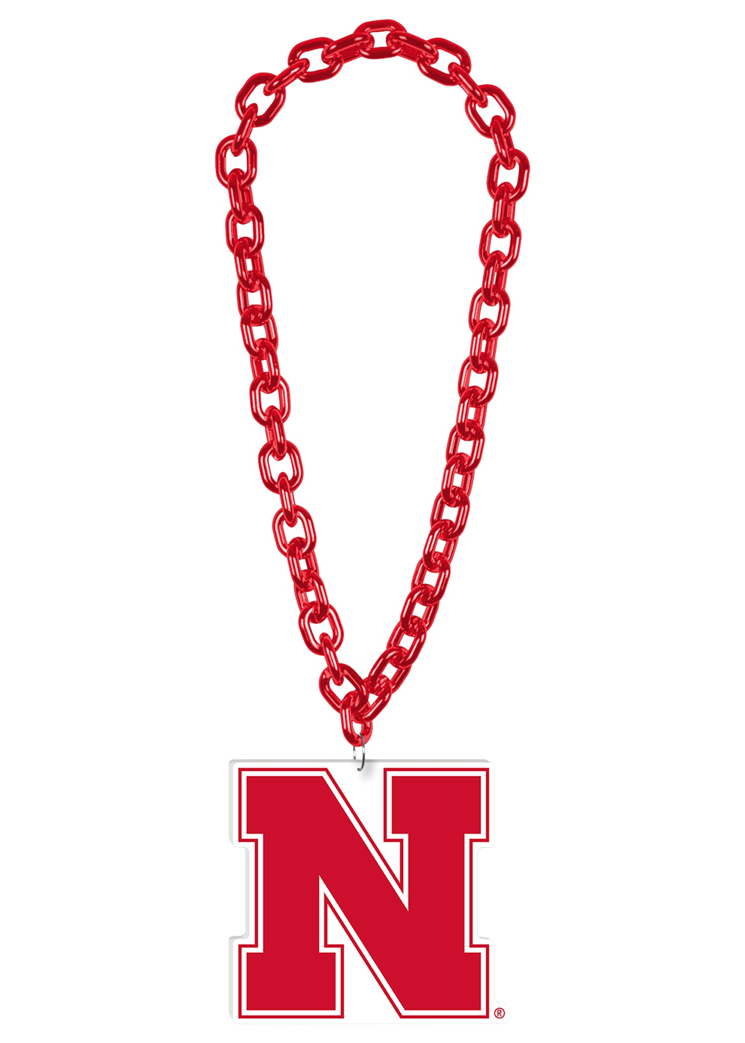 Foam Red “N” Game-Day Chain Necklace - Nebraska Cornhuskers