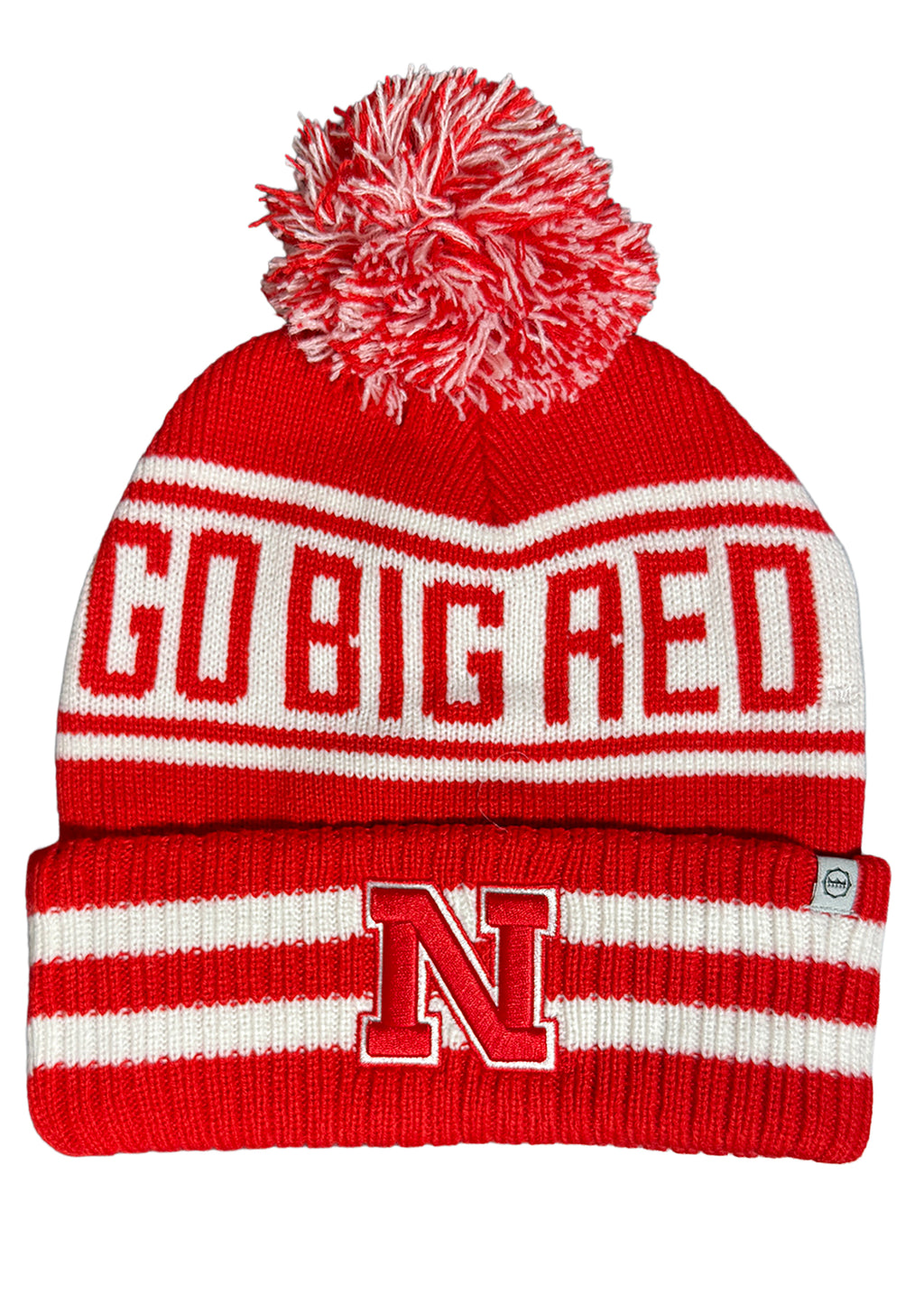 Rally Cry Knit Hat with Pom