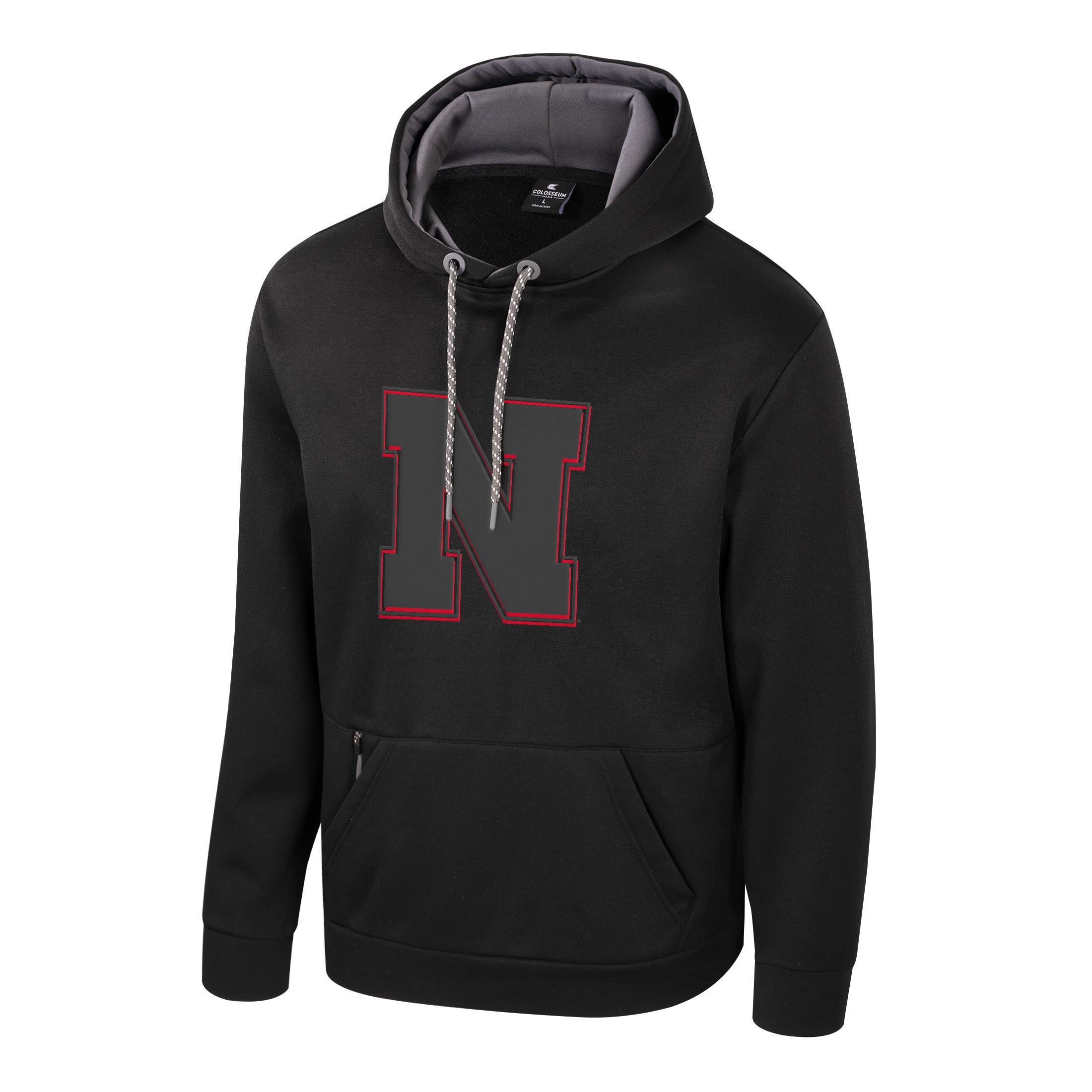 Fridge Black Out N Hoodie in Black - Nebraska Cornhuskers