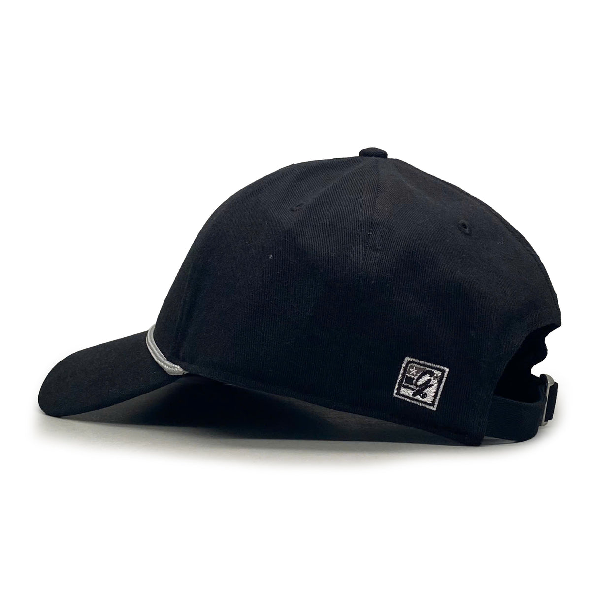 Black N with Rope Hat, Curved Bill, Strapback - Nebraska Cornhuskers