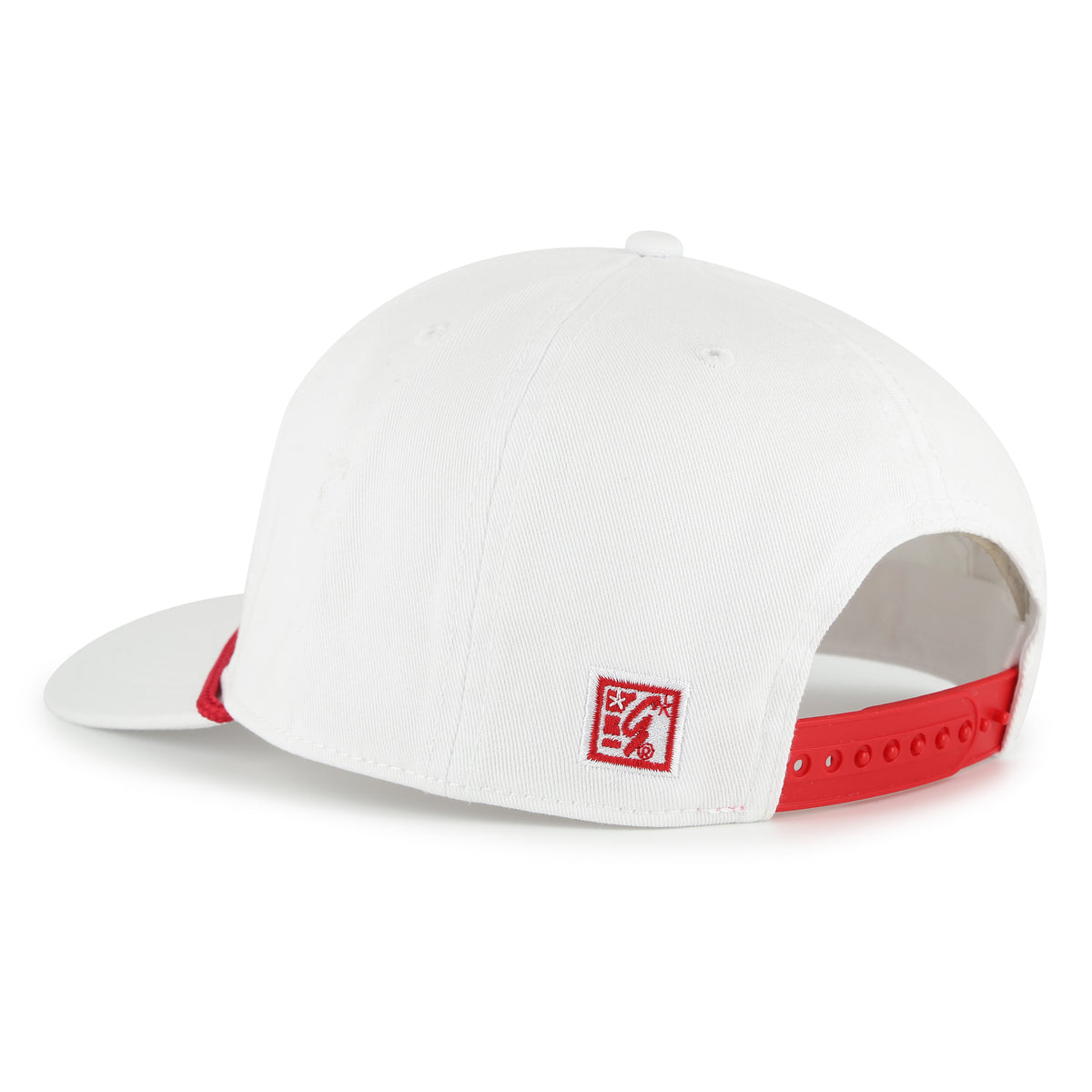 Volleyball Embroidered Rope Hat in White, Pre-Curved Bill, Snapback - Nebraska Cornhuskers