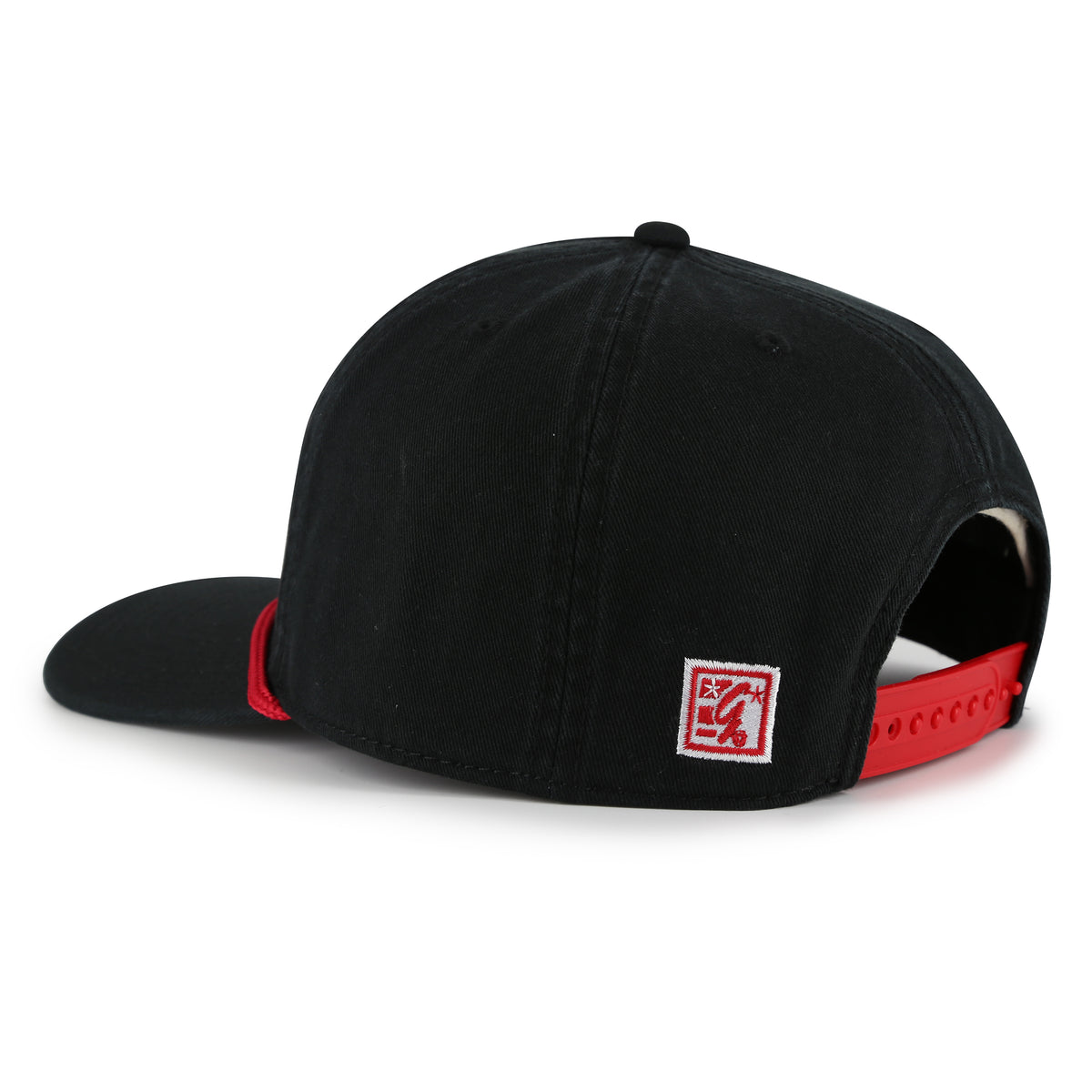 Volleyball Embroidered Rope Hat in Black, Pre-Curved Bill, Snapback - Nebraska Cornhuskers