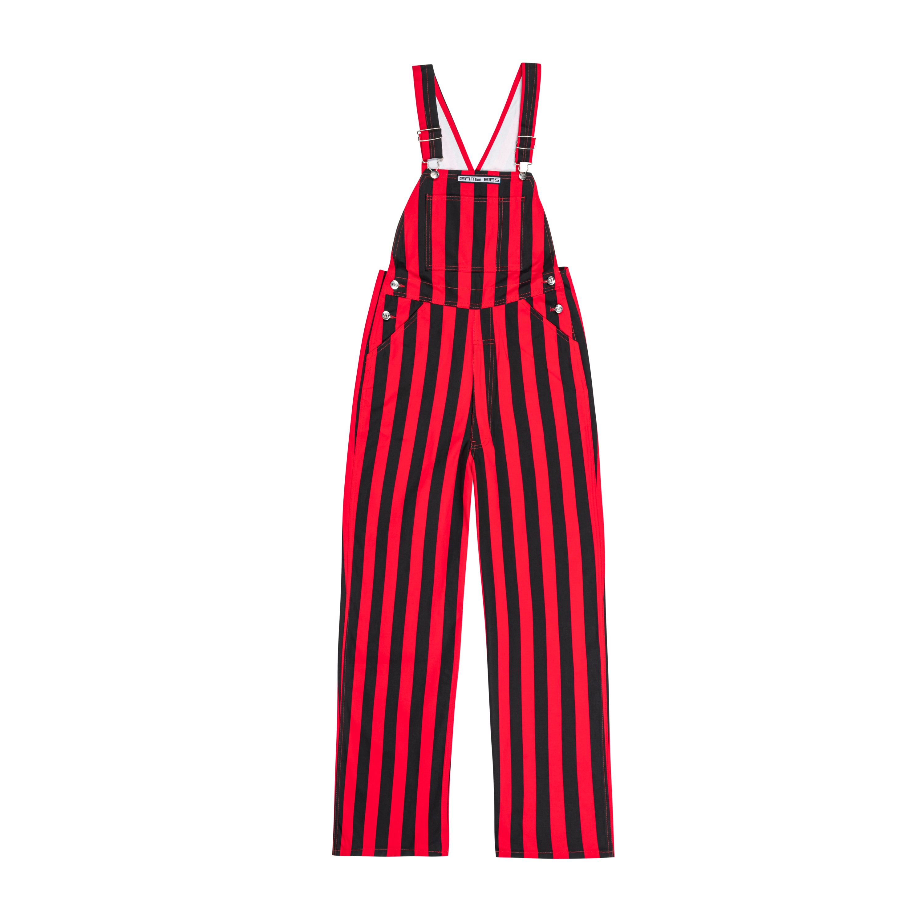 Overall GameDay Bibs Red and Black - Nebraska Cornhuskers