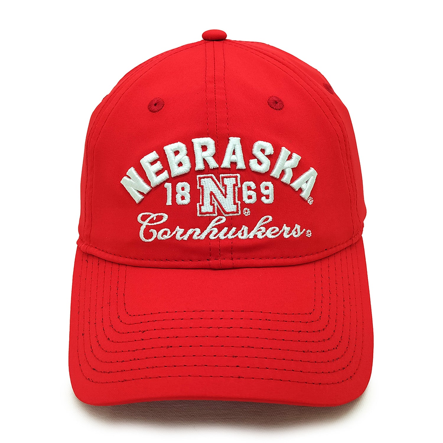 GameChanger Ladies Red Hat, Curved Bill, Strapback - Nebraska Cornhuskers