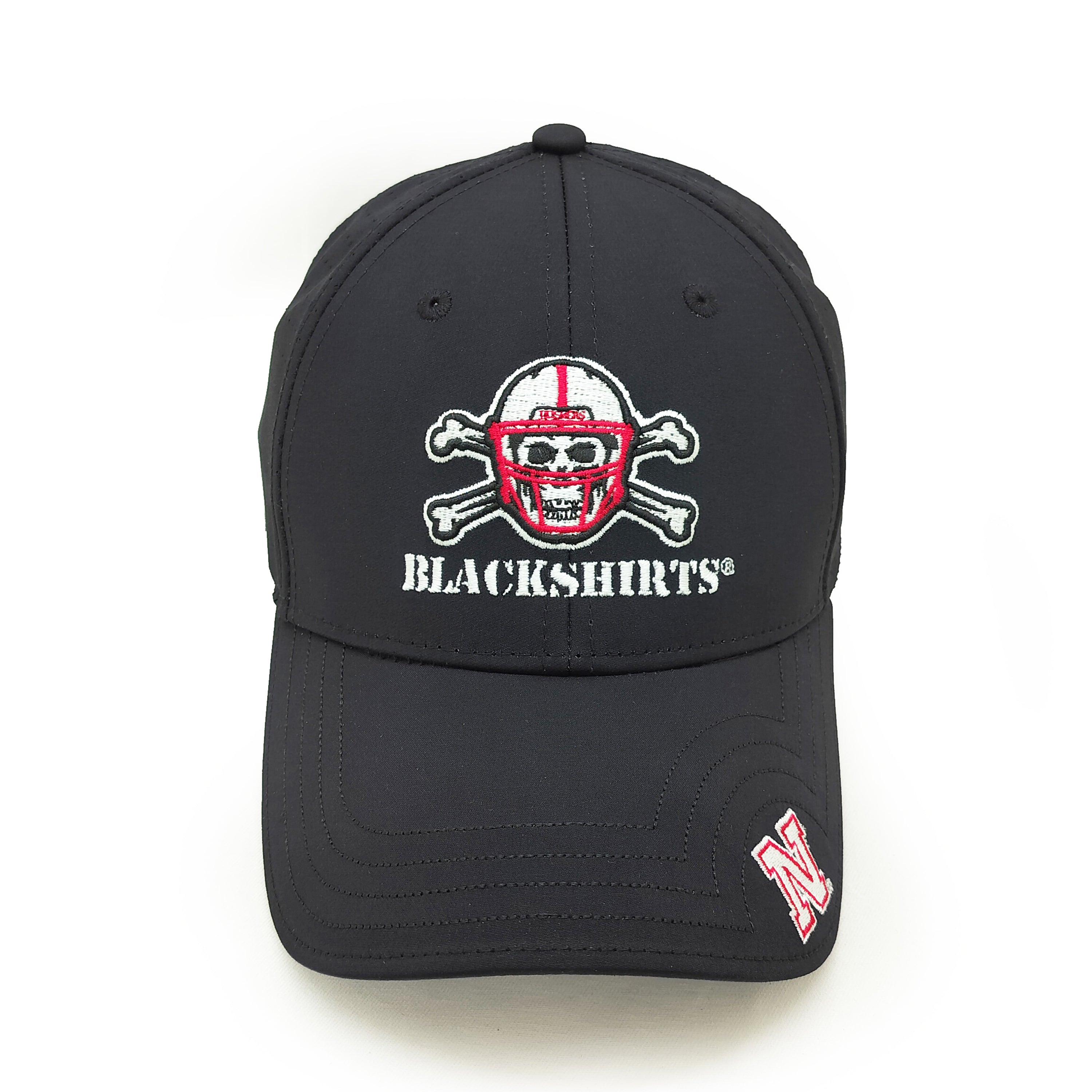 GameChanger Perforated in Blackshirts Hat, Curved Bill, Strapback - Nebraska Cornhuskers