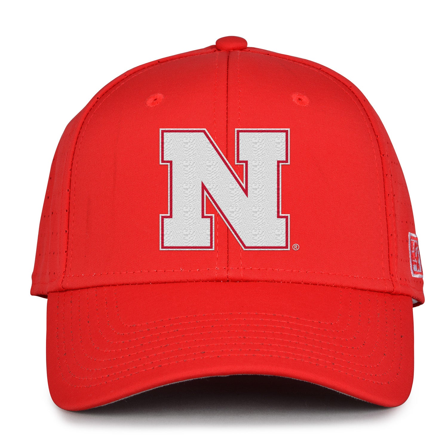 Gamechanger Pre-Curved in Red Stretch-Fit  Hat, Curved Bill, Fitted - Nebraska Cornhuskers
