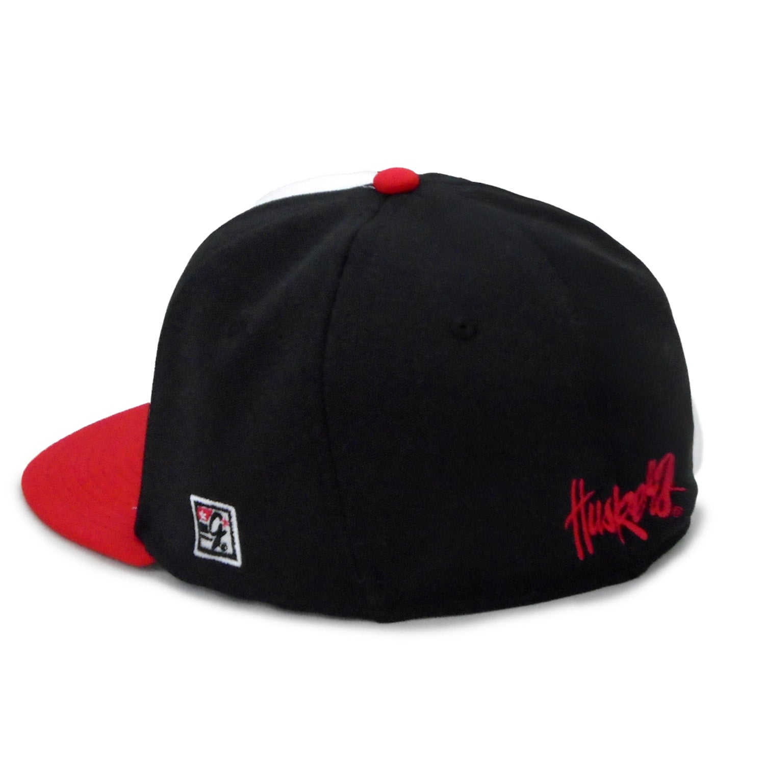 Gametek 2 Retro Inset Fitted Hat, Flat Bill, Fitted - Nebraska Cornhuskers