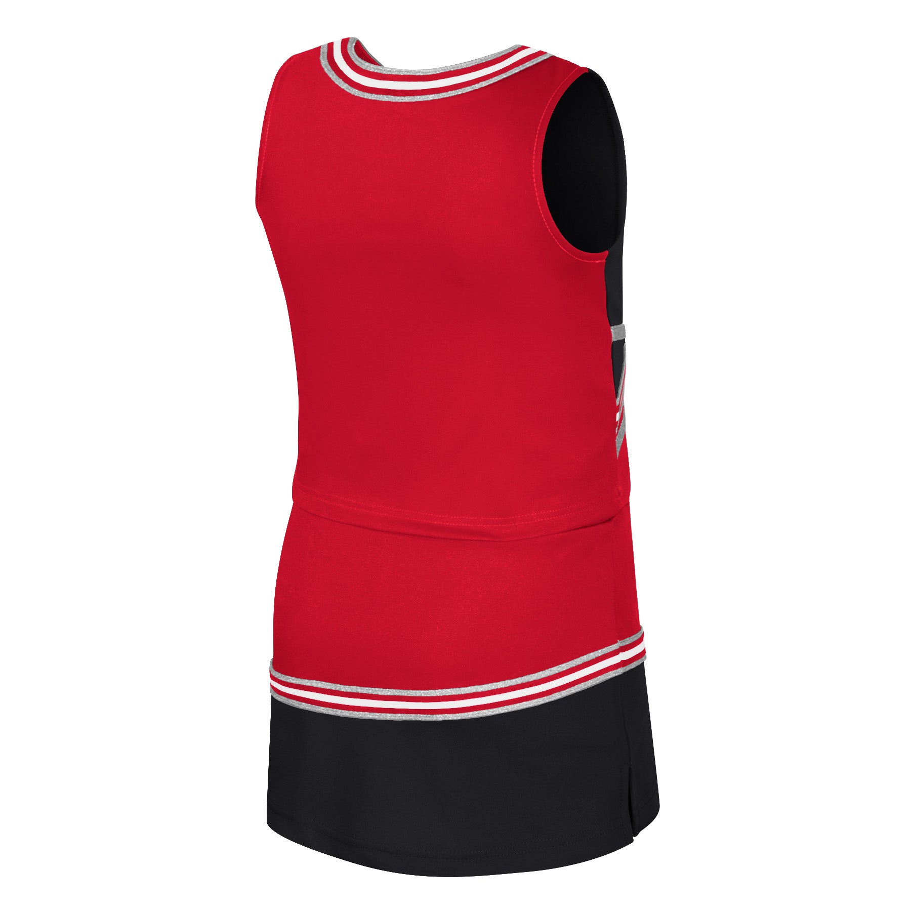 Girls Lollipop Park Cheer Set in Red and Black - Nebraska Cornhuskers
