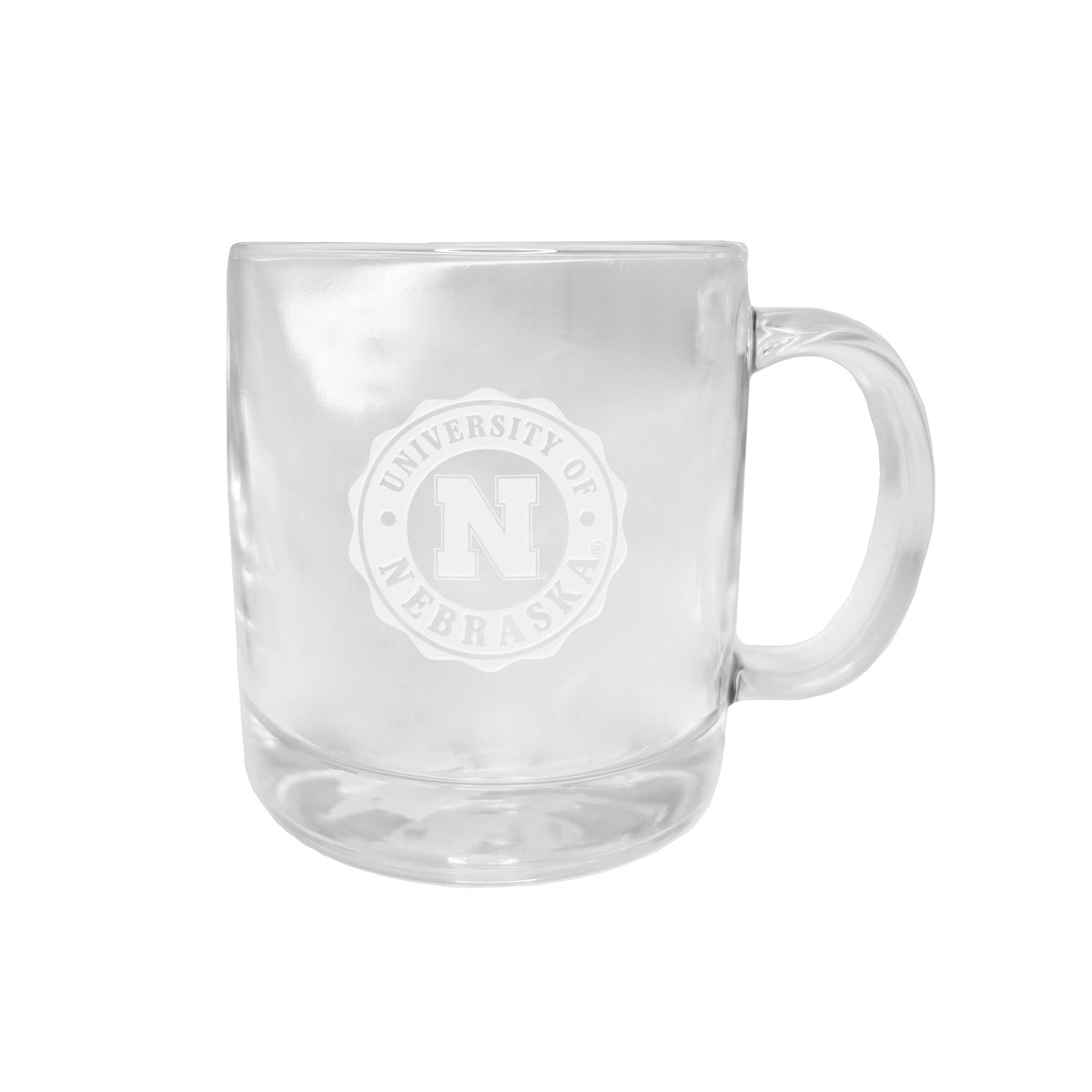 Glass Coffee Mug - Nebraska Cornhuskers