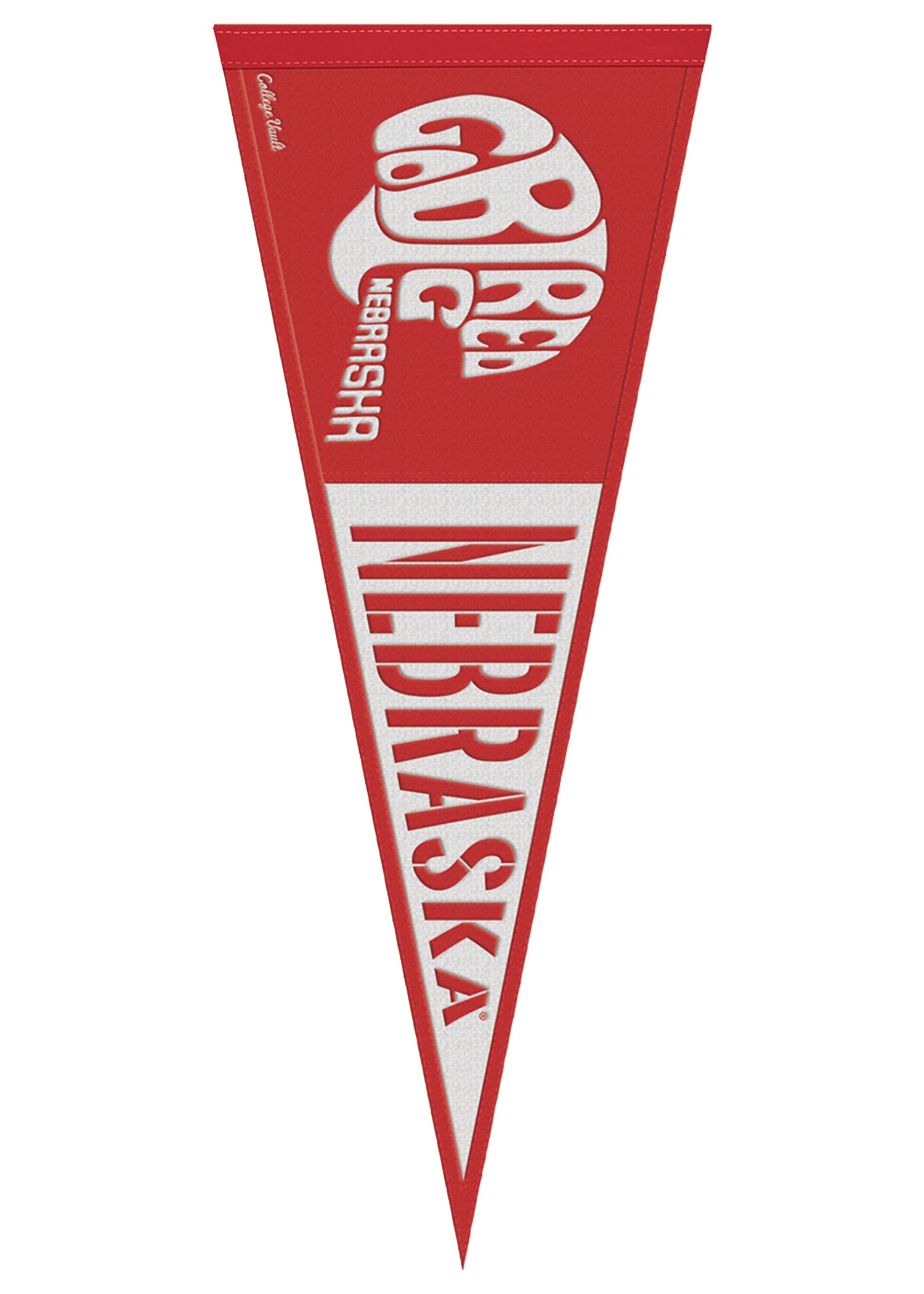 Go Big Red Vintage Logo 32in Felt Pennant Banner  - Nebraska Cornhuskers