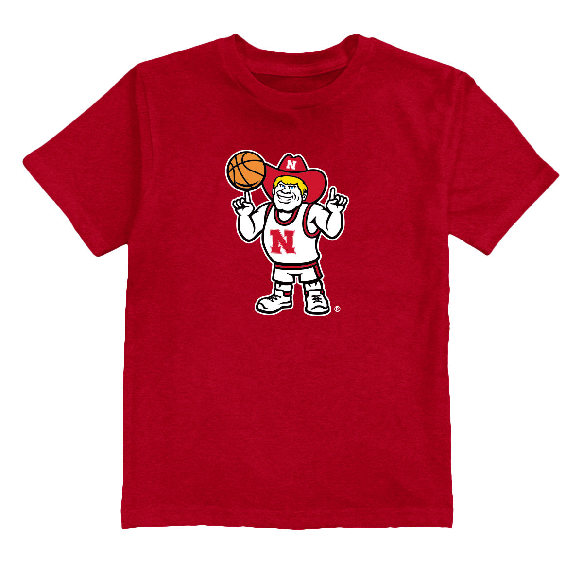 Herbie Basketball Ian Youth T-Shirt - Nebraska Cornhuskers